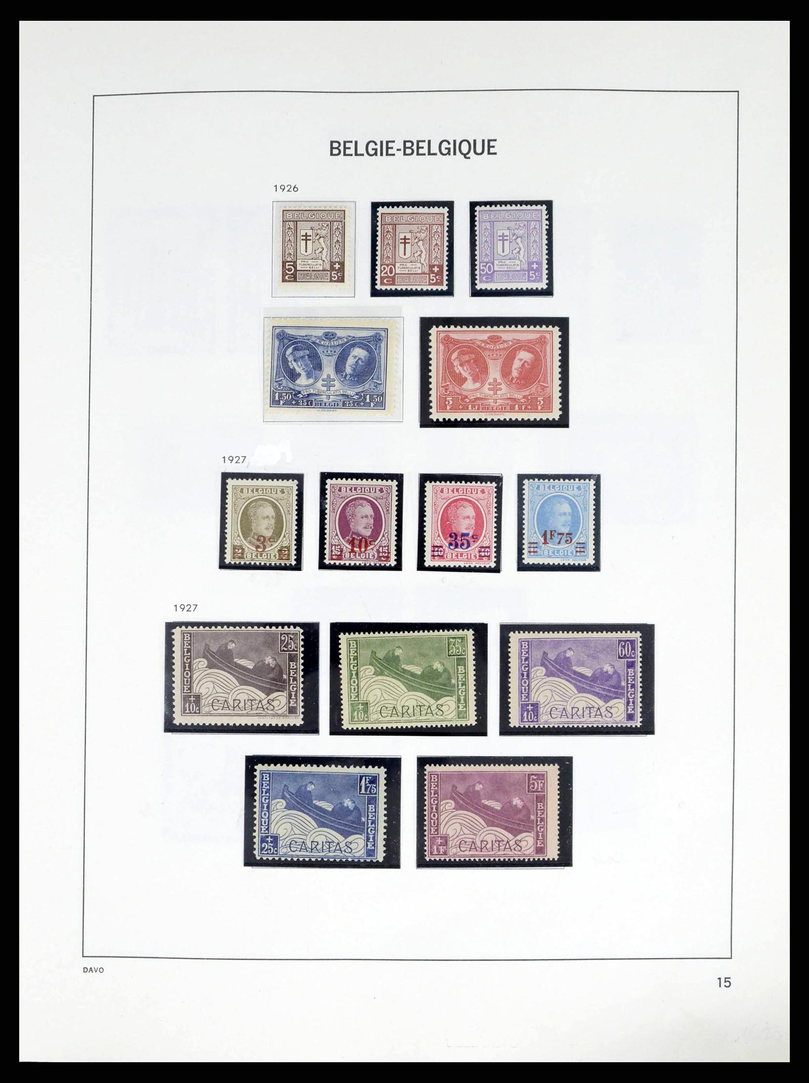38249 0015 - Stamp collection 38249 Belgium 1849-1960.