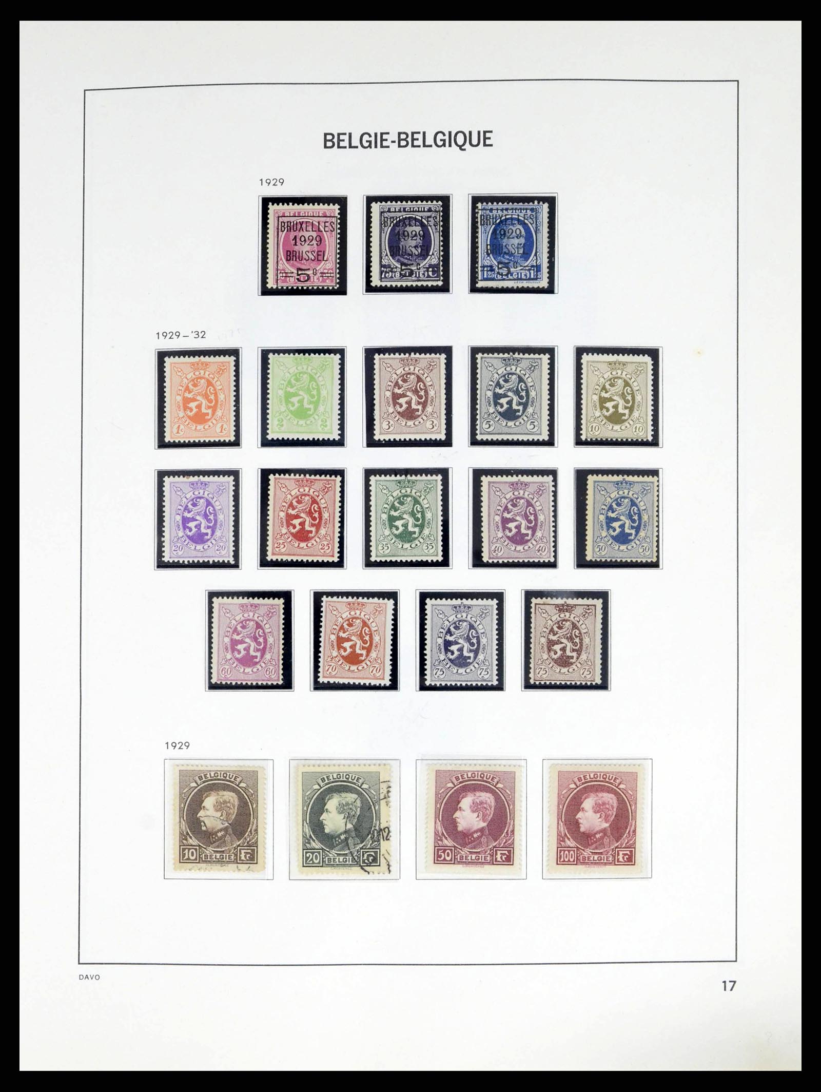 38249 0017 - Stamp collection 38249 Belgium 1849-1960.