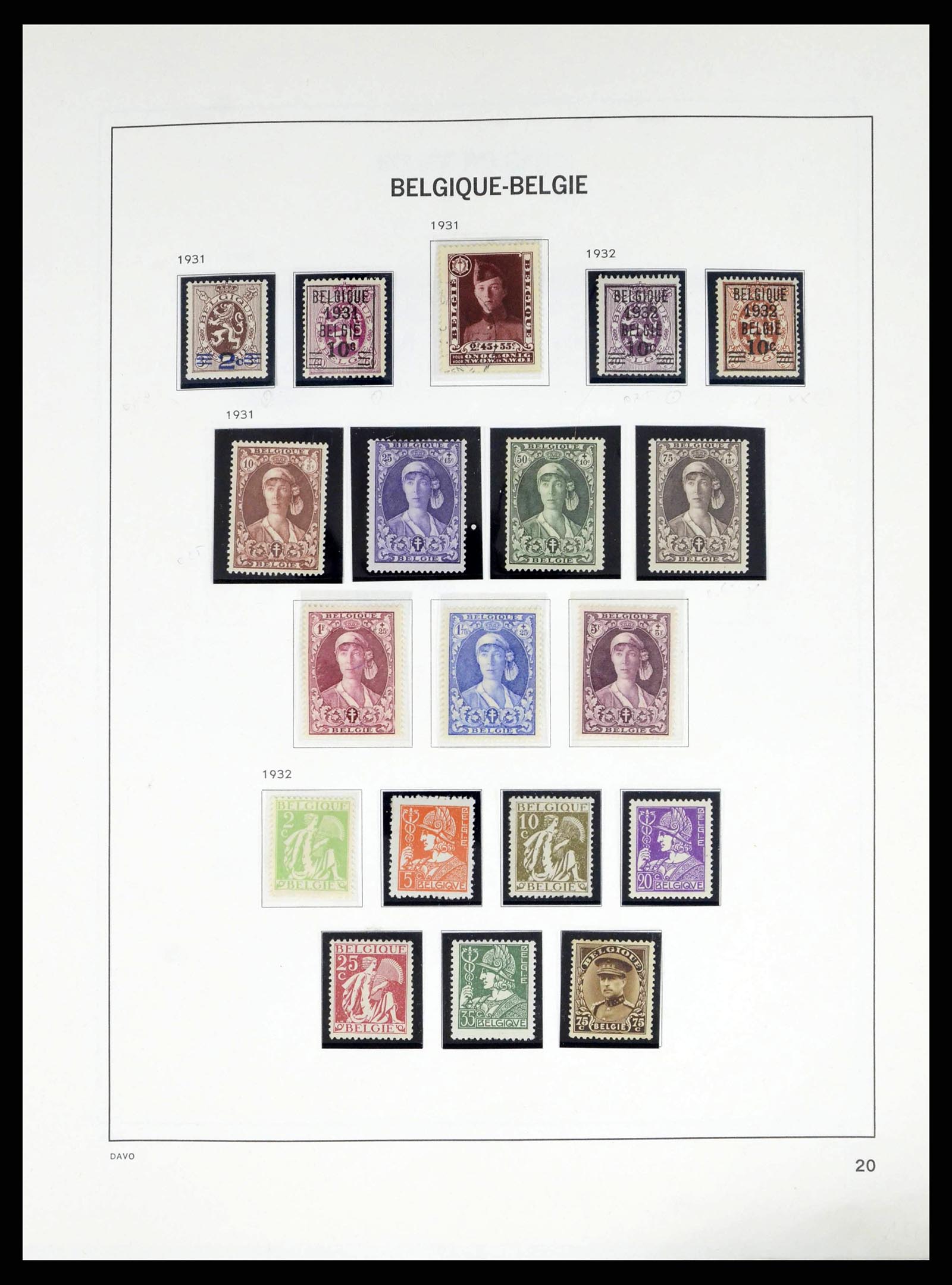 38249 0021 - Postzegelverzameling 38249 België 1849-1960.