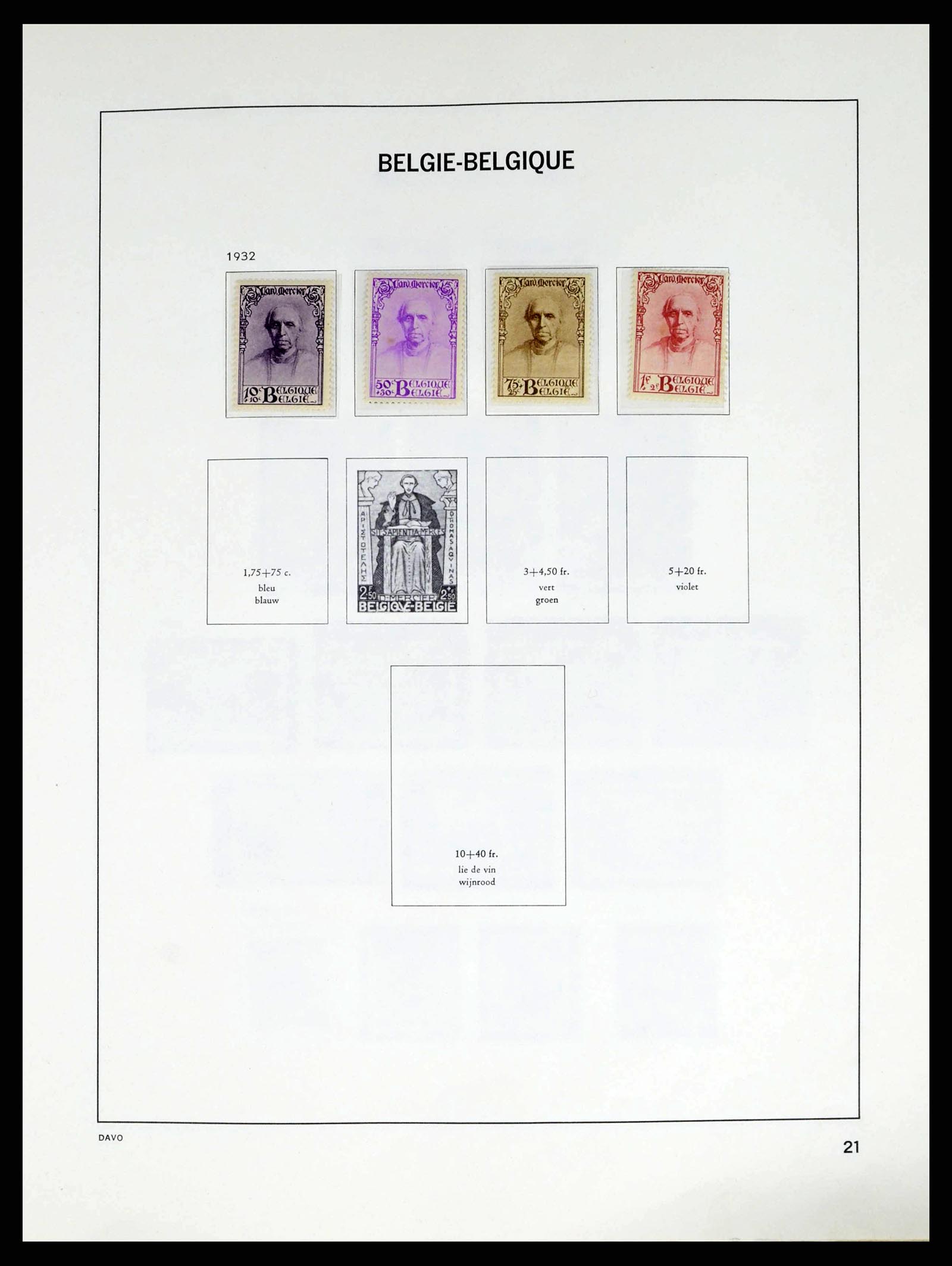 38249 0022 - Postzegelverzameling 38249 België 1849-1960.