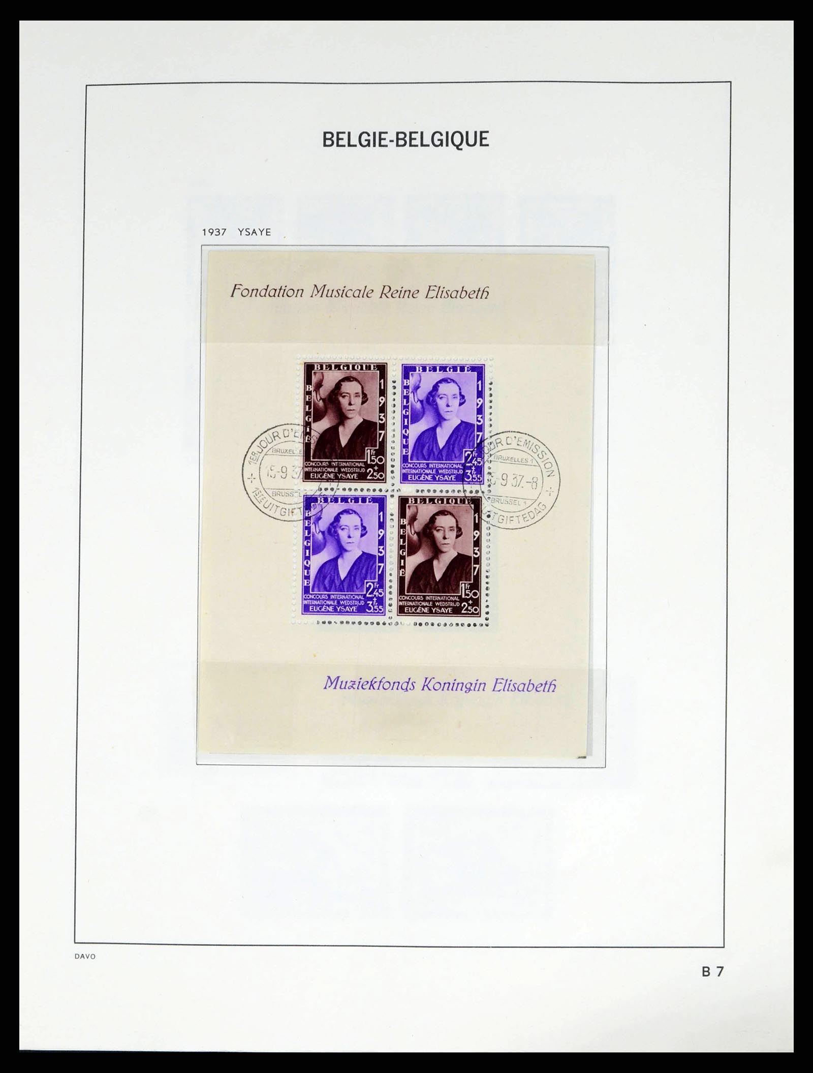 38249 0030 - Stamp collection 38249 Belgium 1849-1960.
