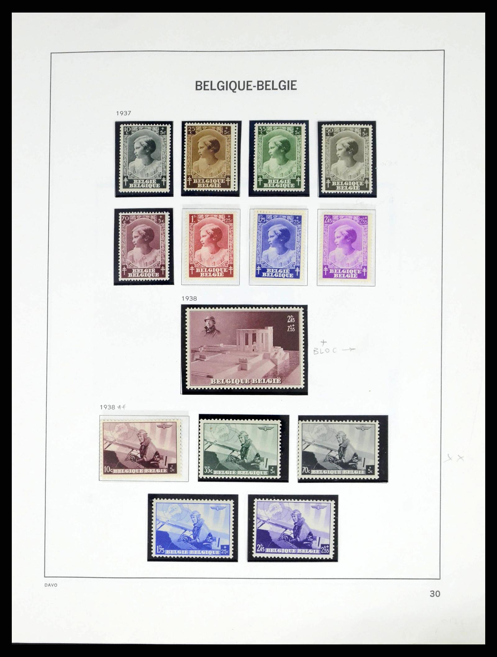 38249 0031 - Stamp collection 38249 Belgium 1849-1960.