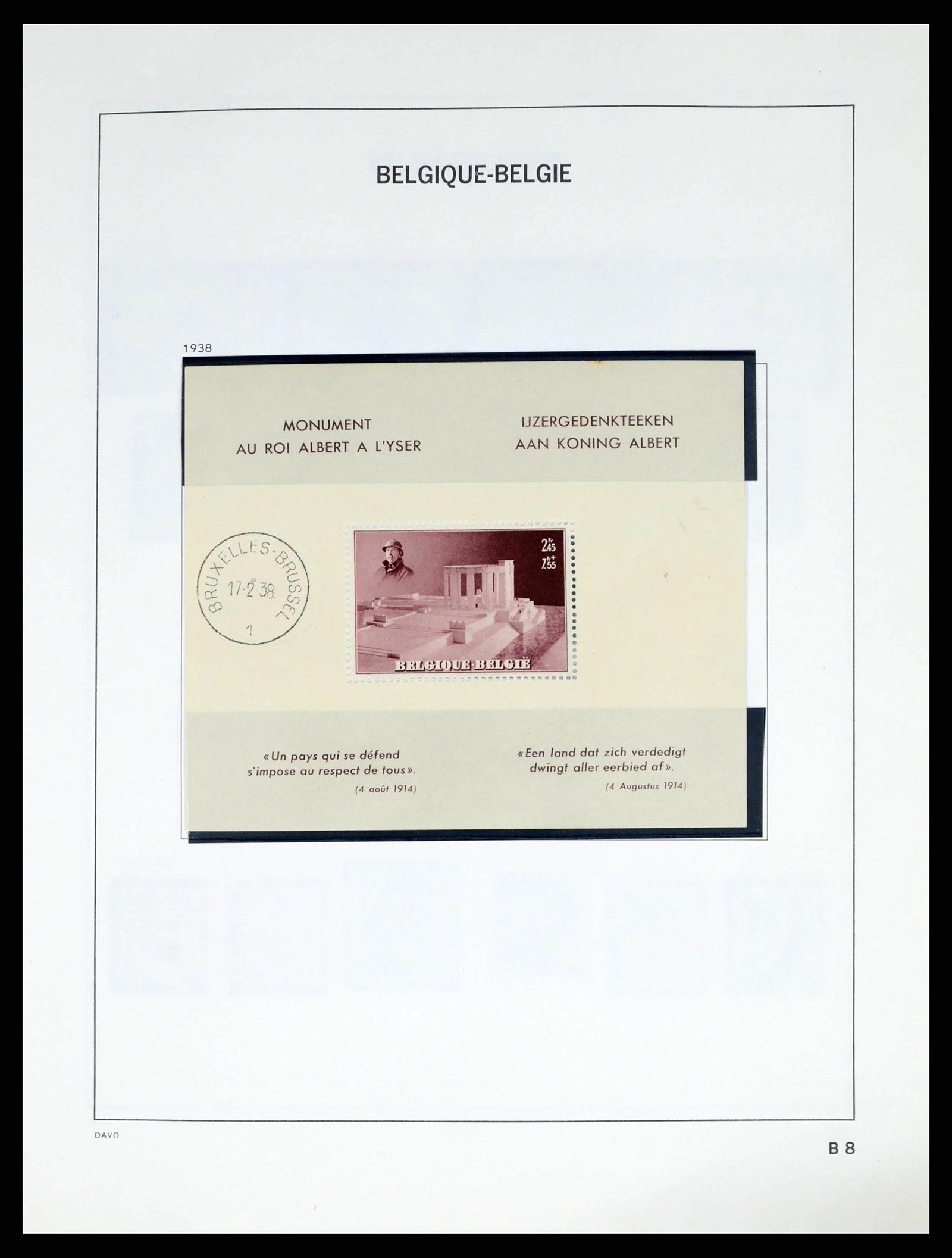 38249 0032 - Stamp collection 38249 Belgium 1849-1960.