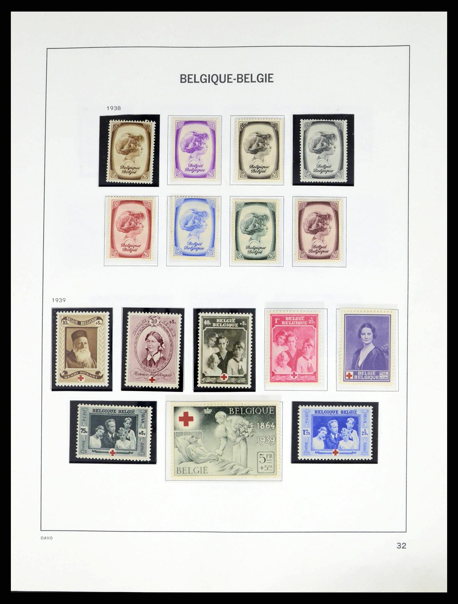 38249 0035 - Postzegelverzameling 38249 België 1849-1960.