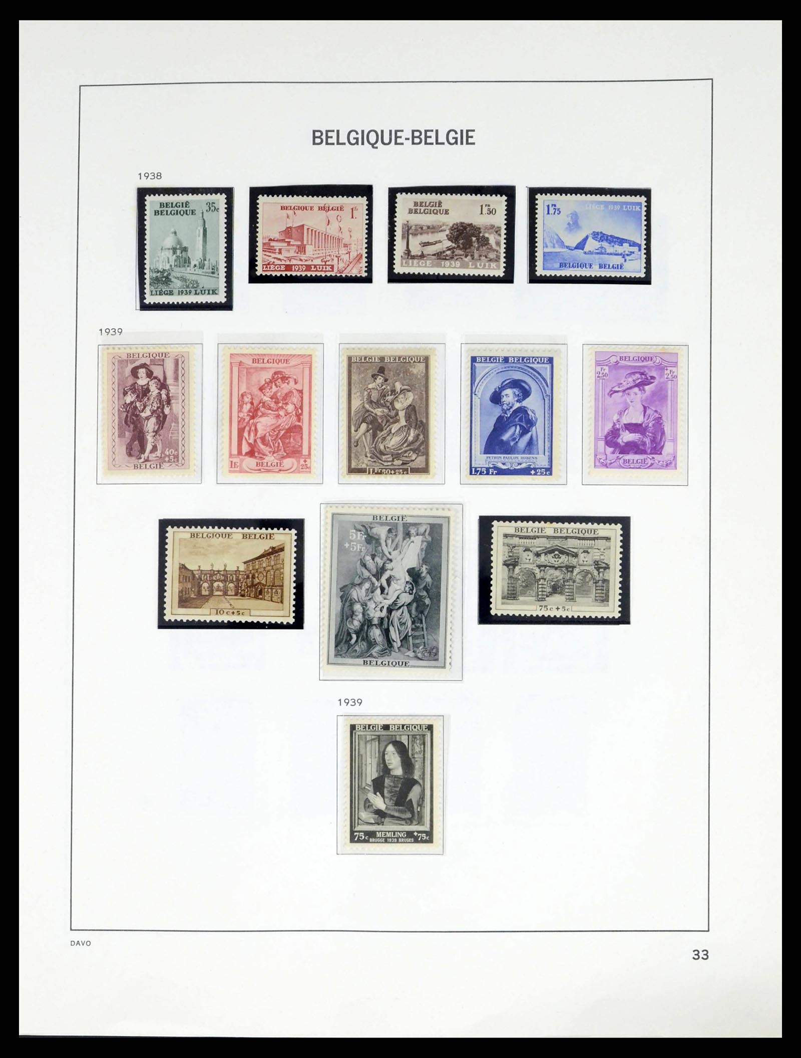38249 0036 - Postzegelverzameling 38249 België 1849-1960.