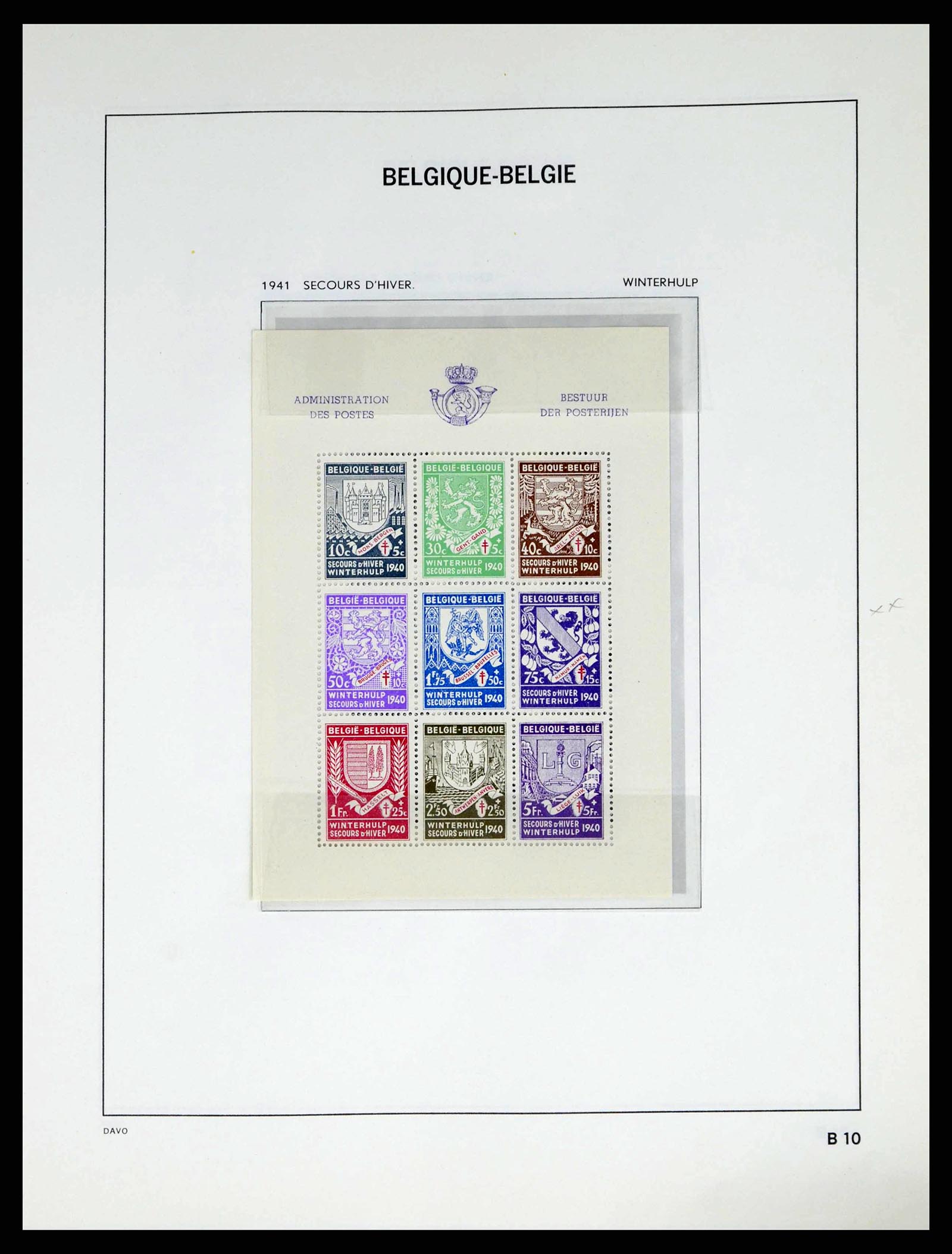 38249 0042 - Postzegelverzameling 38249 België 1849-1960.