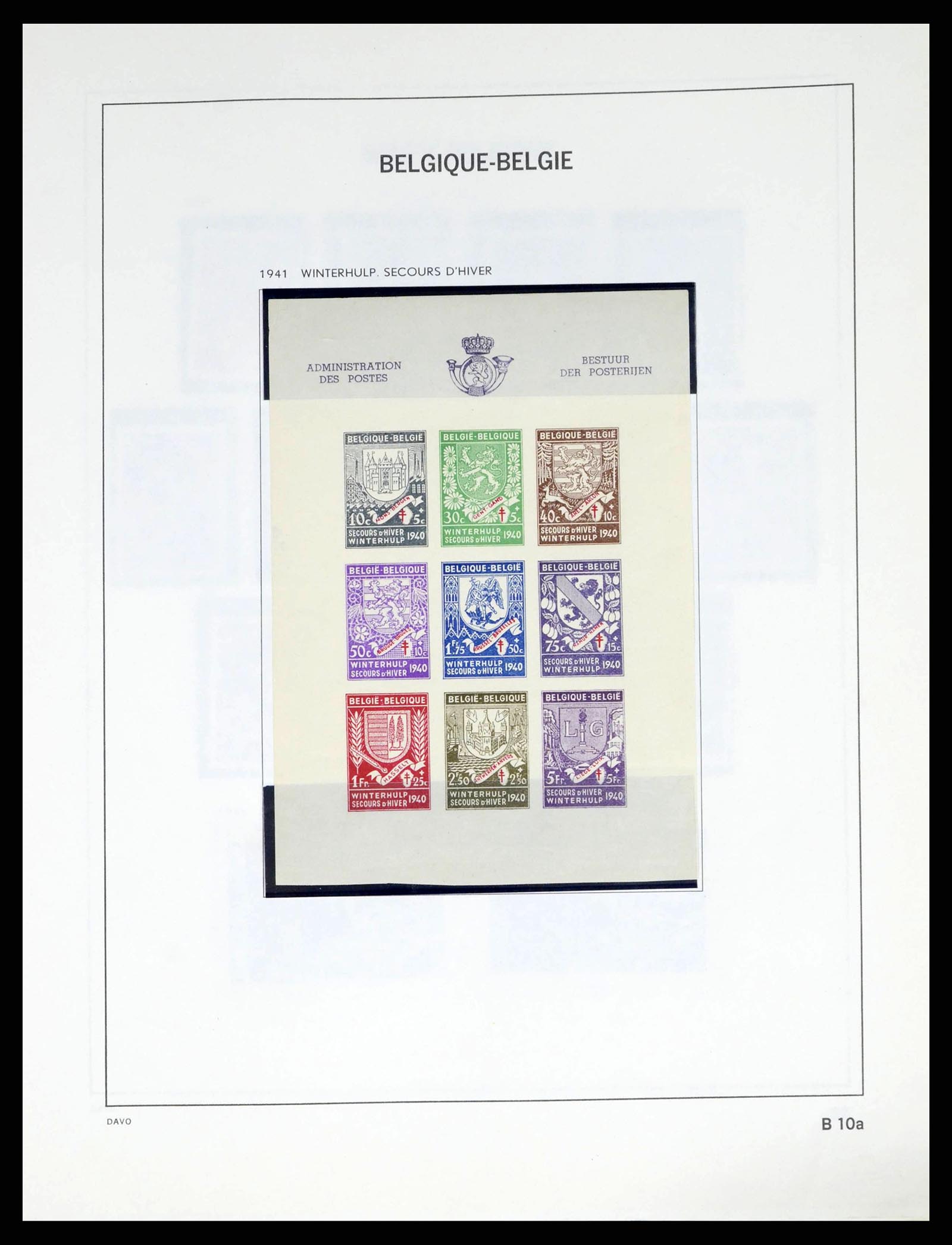 38249 0043 - Postzegelverzameling 38249 België 1849-1960.