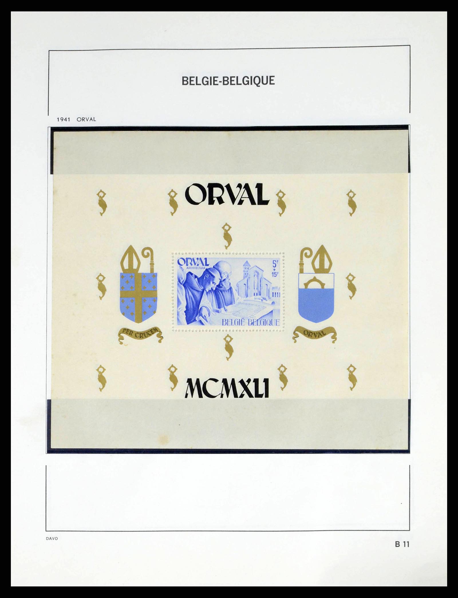 38249 0045 - Postzegelverzameling 38249 België 1849-1960.