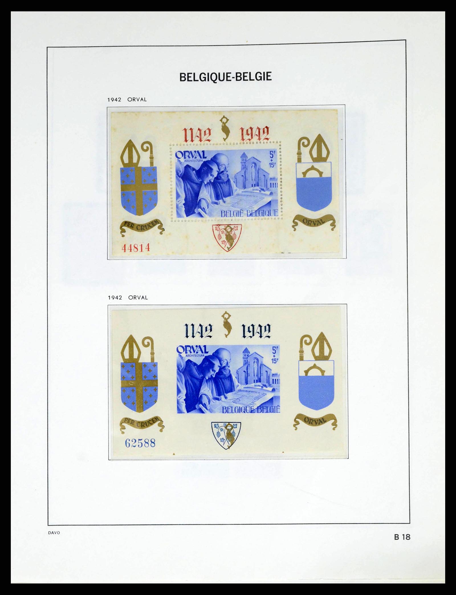 38249 0047 - Stamp collection 38249 Belgium 1849-1960.