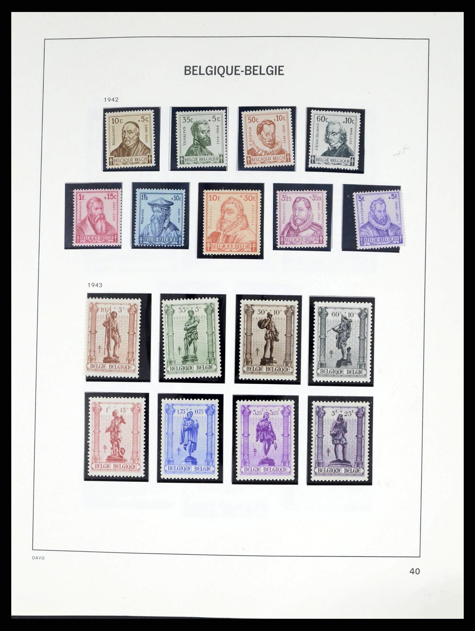 38249 0053 - Stamp collection 38249 Belgium 1849-1960.