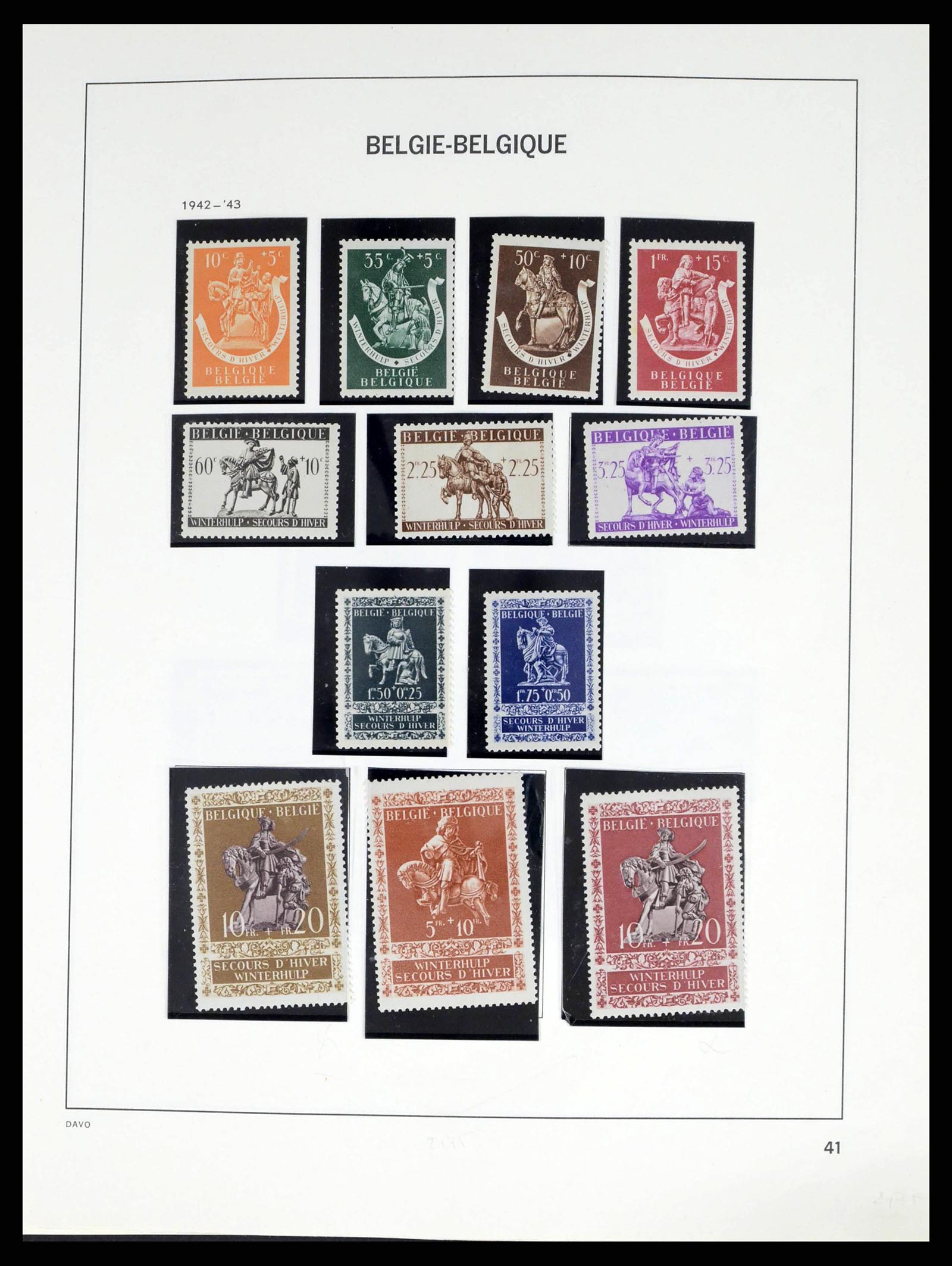 38249 0054 - Stamp collection 38249 Belgium 1849-1960.