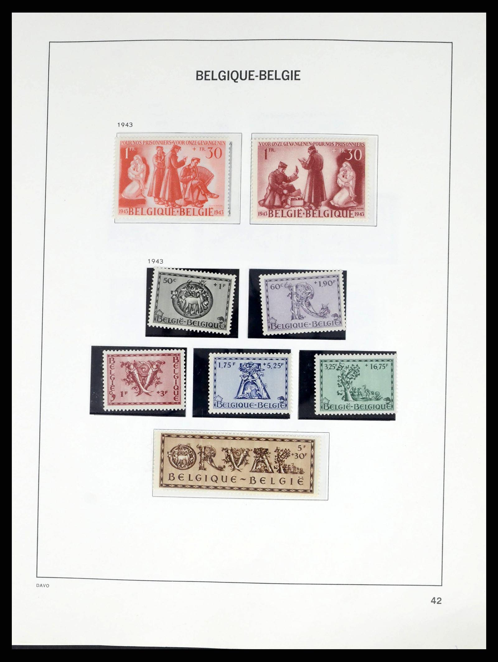38249 0055 - Stamp collection 38249 Belgium 1849-1960.