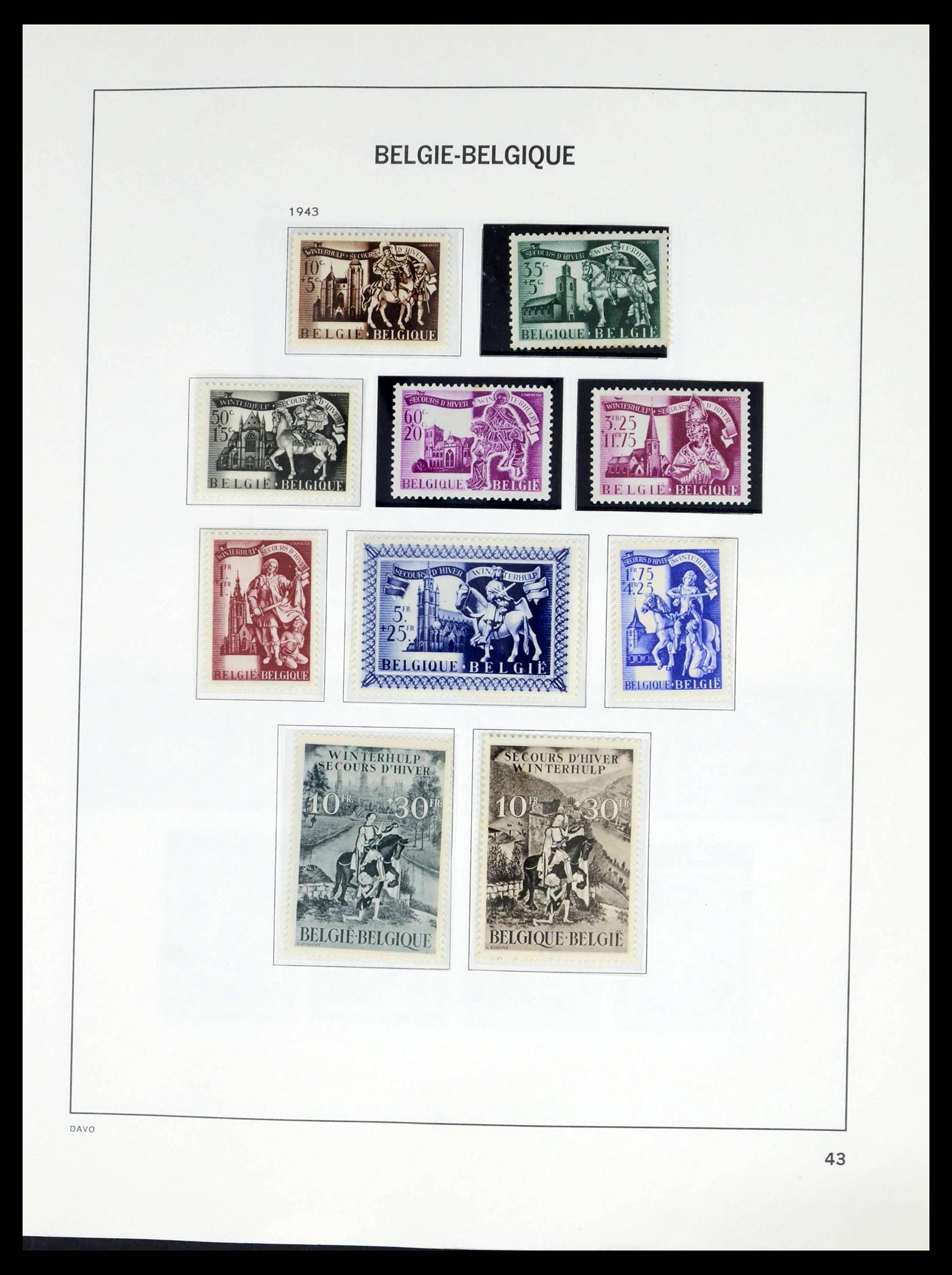 38249 0056 - Stamp collection 38249 Belgium 1849-1960.