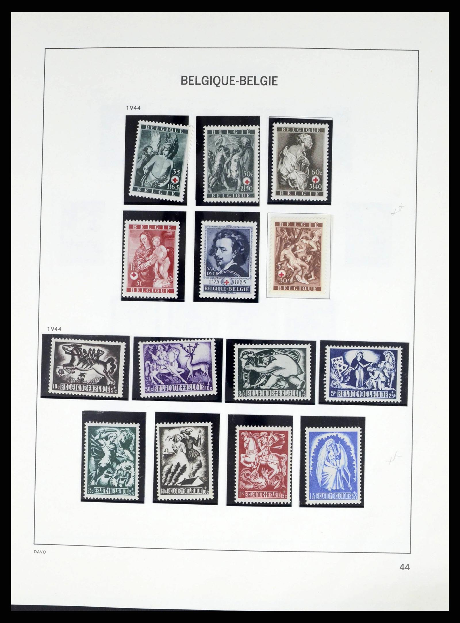 38249 0057 - Postzegelverzameling 38249 België 1849-1960.