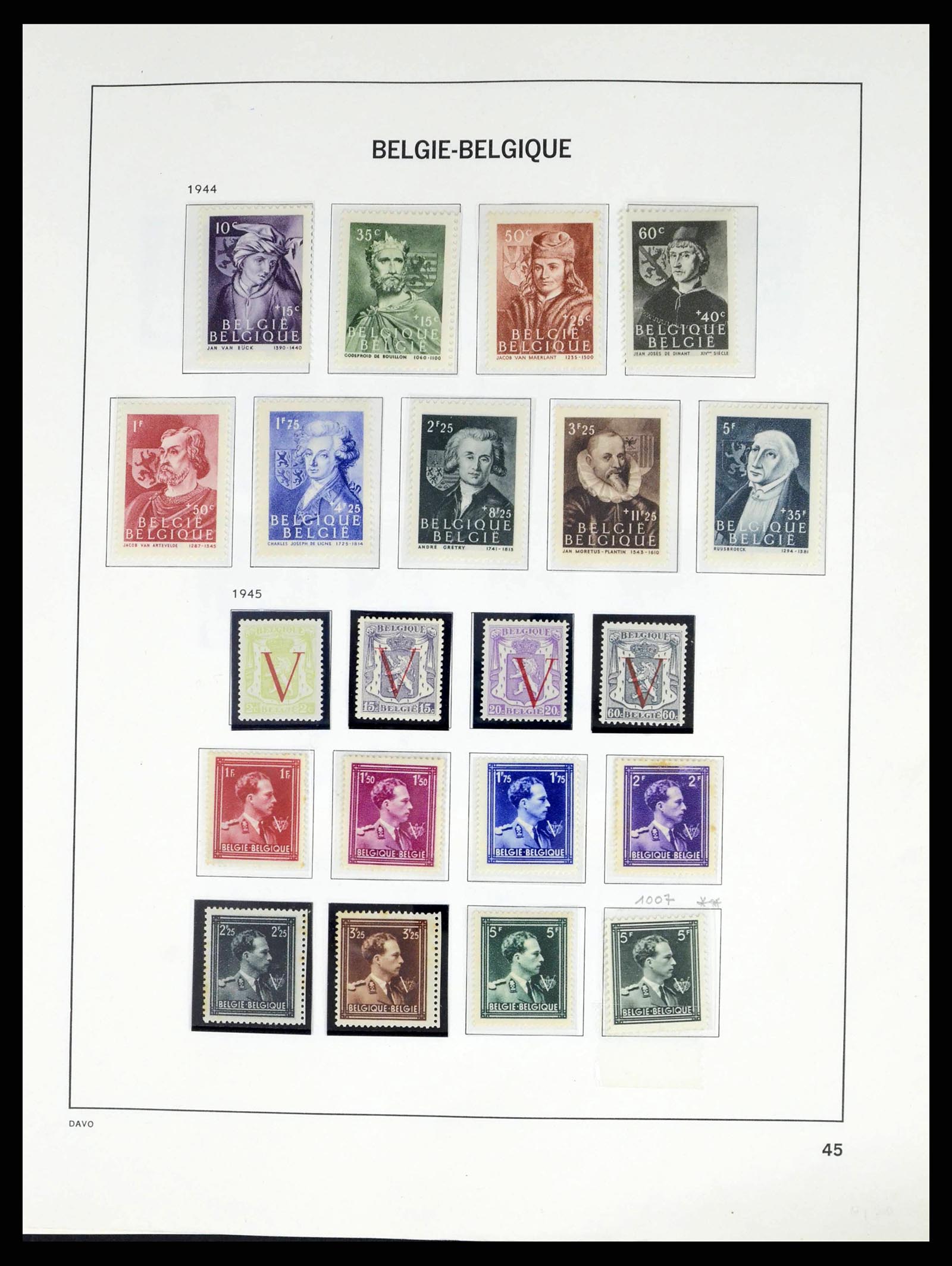 38249 0058 - Postzegelverzameling 38249 België 1849-1960.