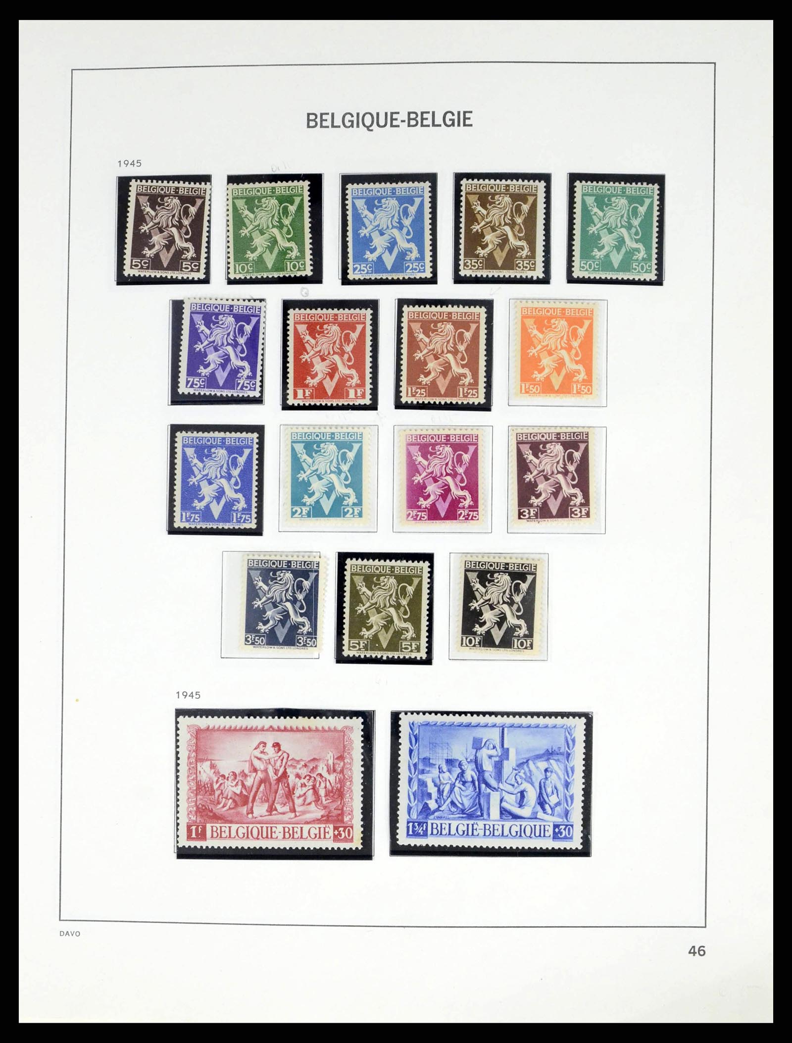 38249 0059 - Stamp collection 38249 Belgium 1849-1960.