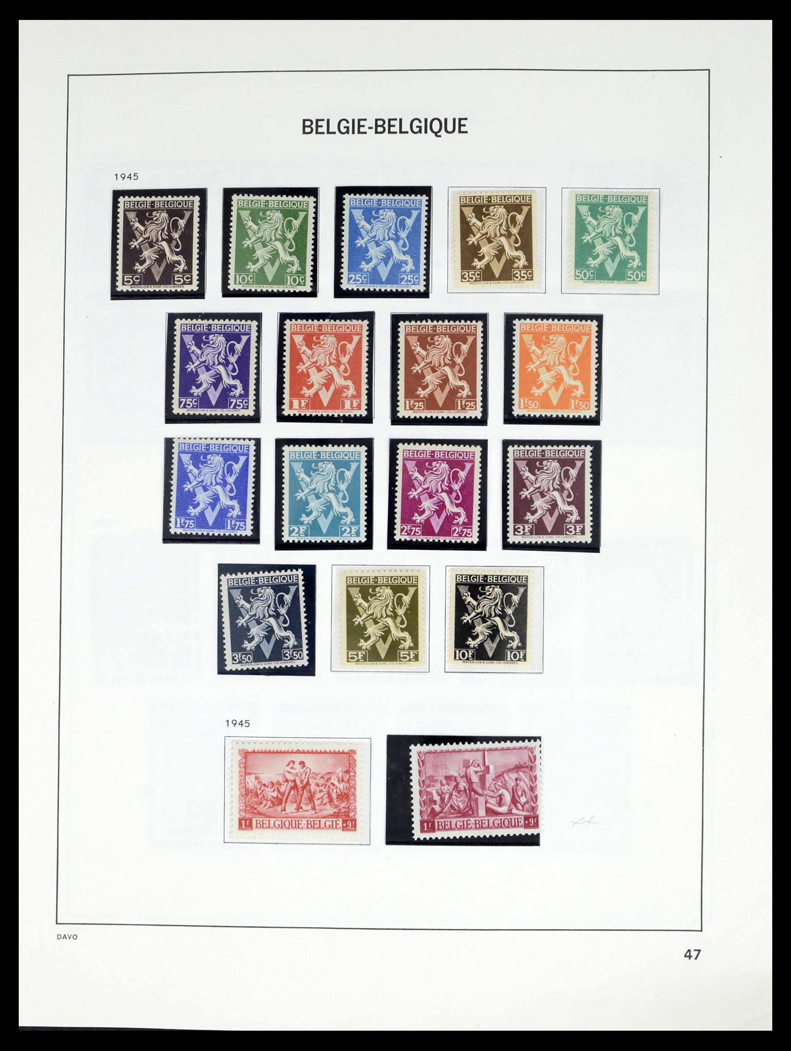 38249 0060 - Stamp collection 38249 Belgium 1849-1960.