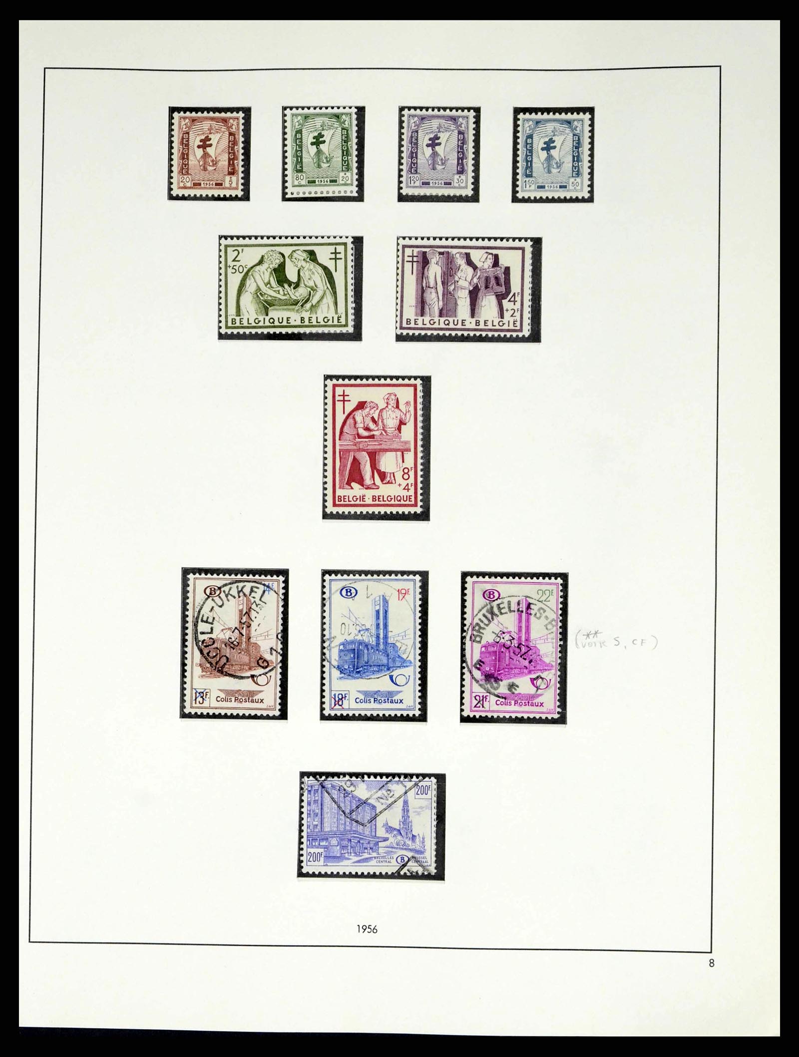 38249 0087 - Postzegelverzameling 38249 België 1849-1960.