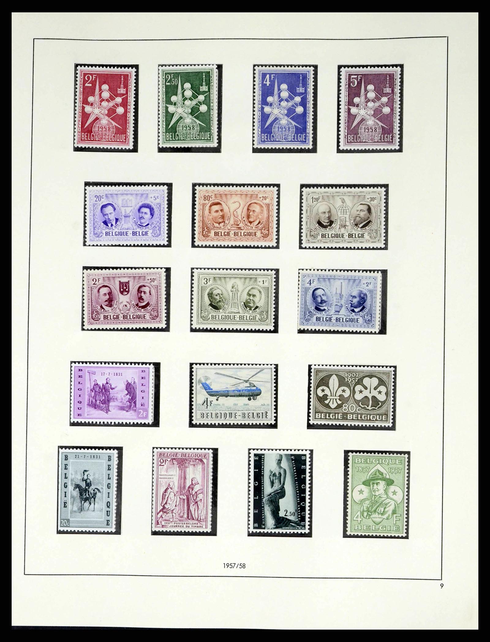 38249 0088 - Postzegelverzameling 38249 België 1849-1960.