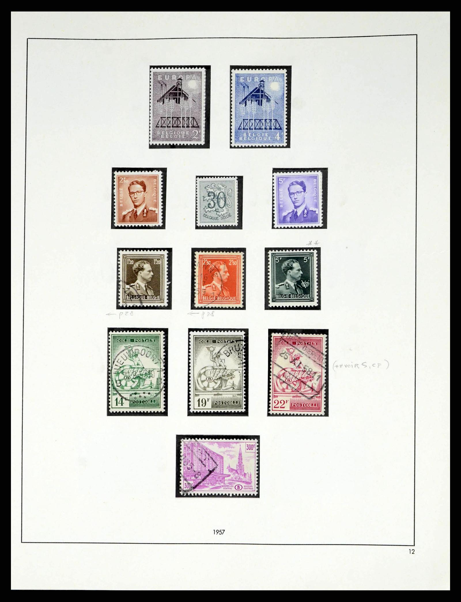 38249 0091 - Postzegelverzameling 38249 België 1849-1960.