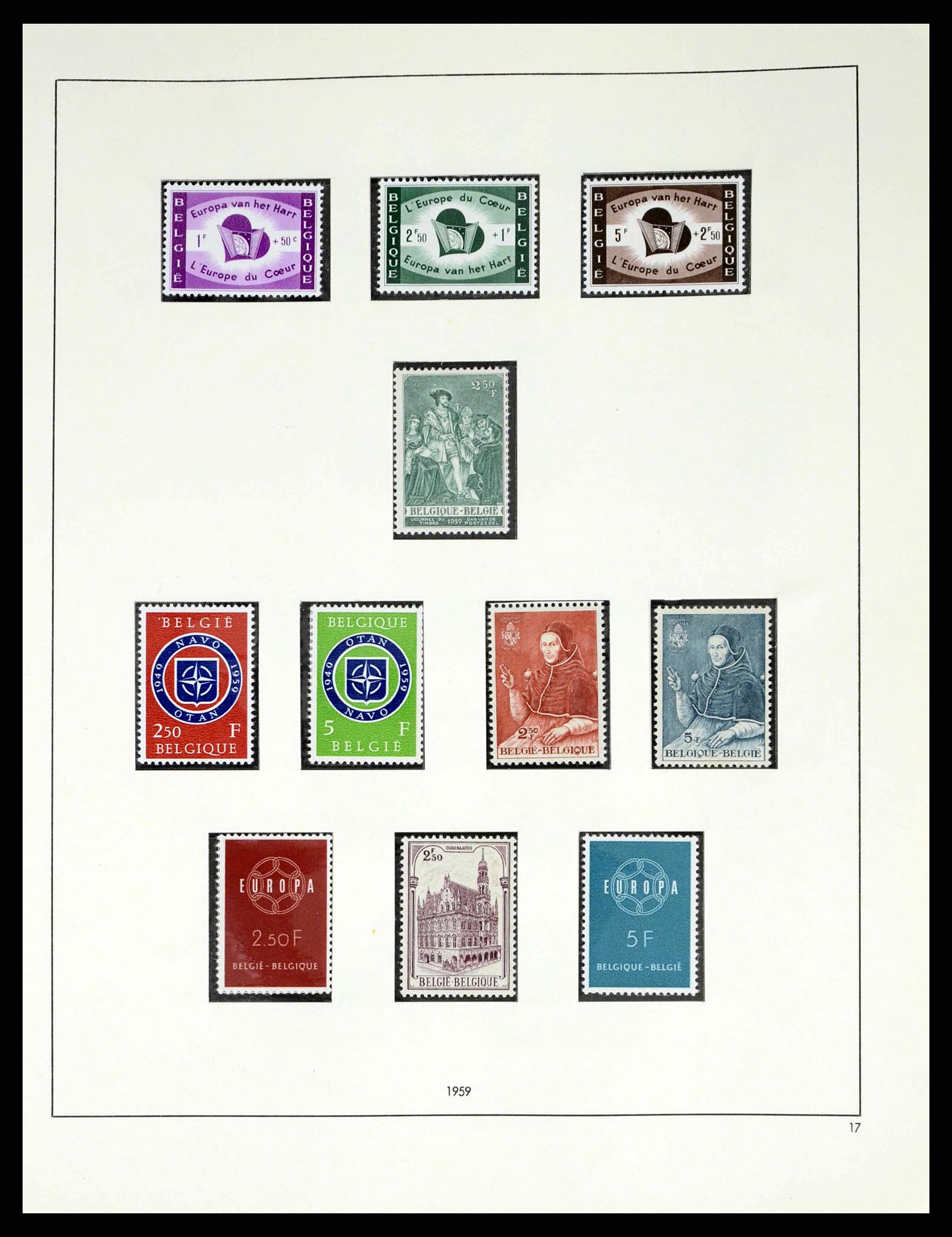 38249 0095 - Postzegelverzameling 38249 België 1849-1960.