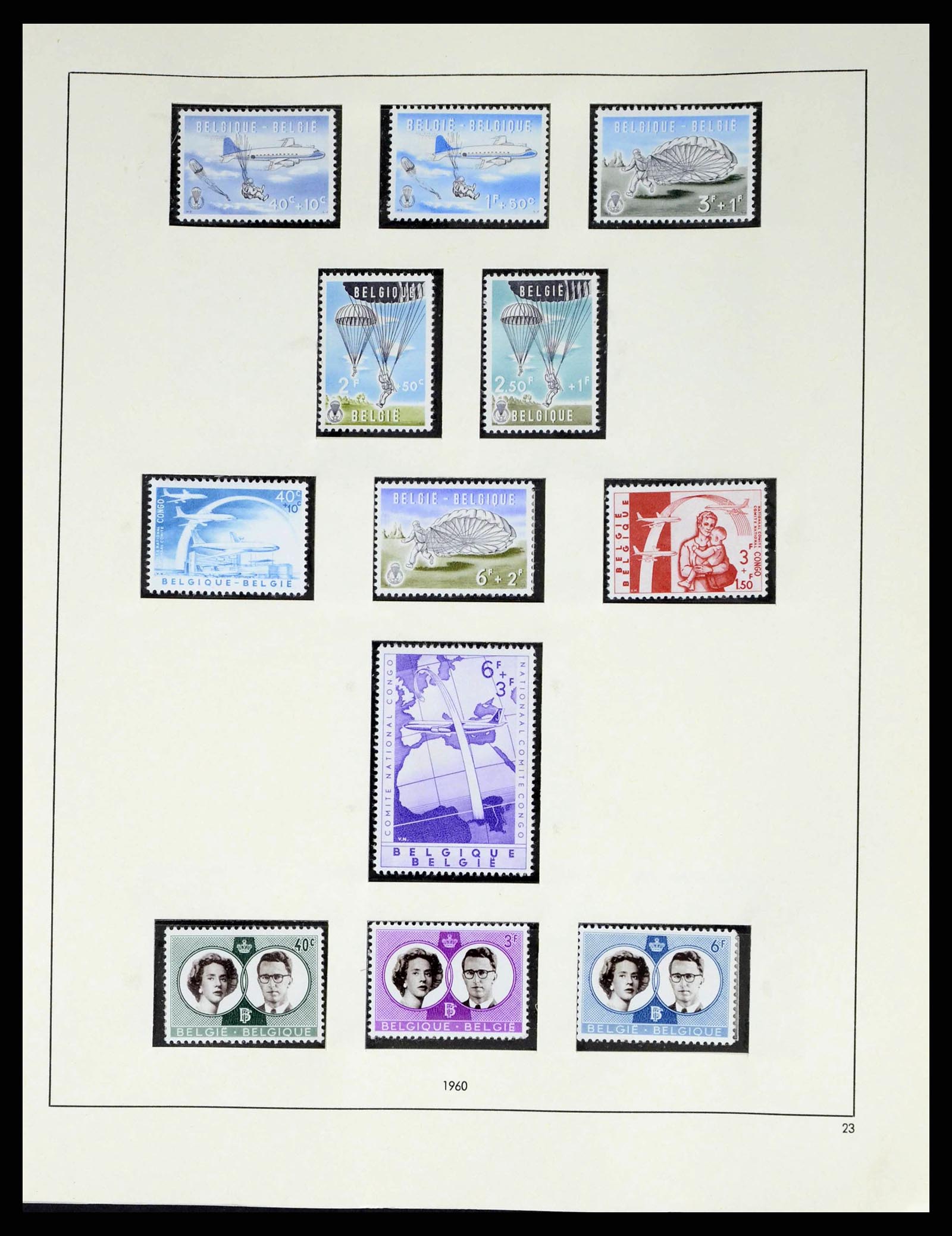 38249 0100 - Postzegelverzameling 38249 België 1849-1960.
