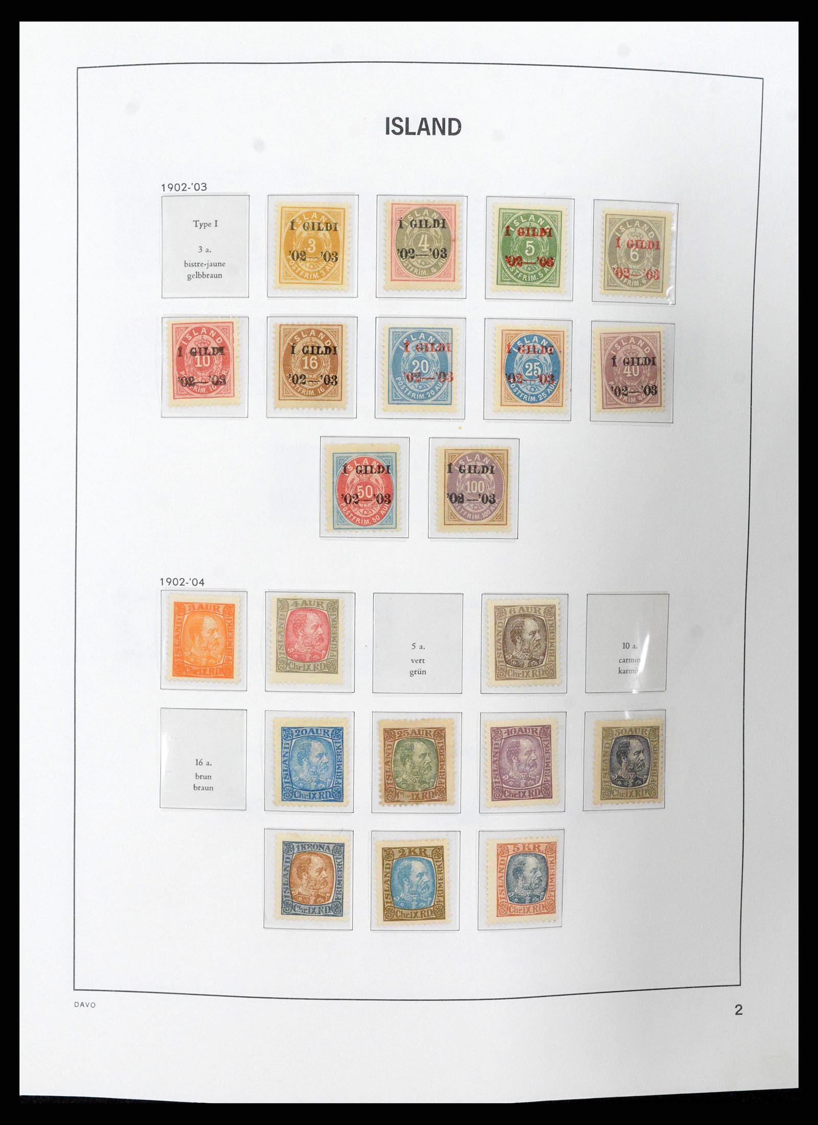 38250 0002 - Stamp collection 38250 Iceland 1873-1995.