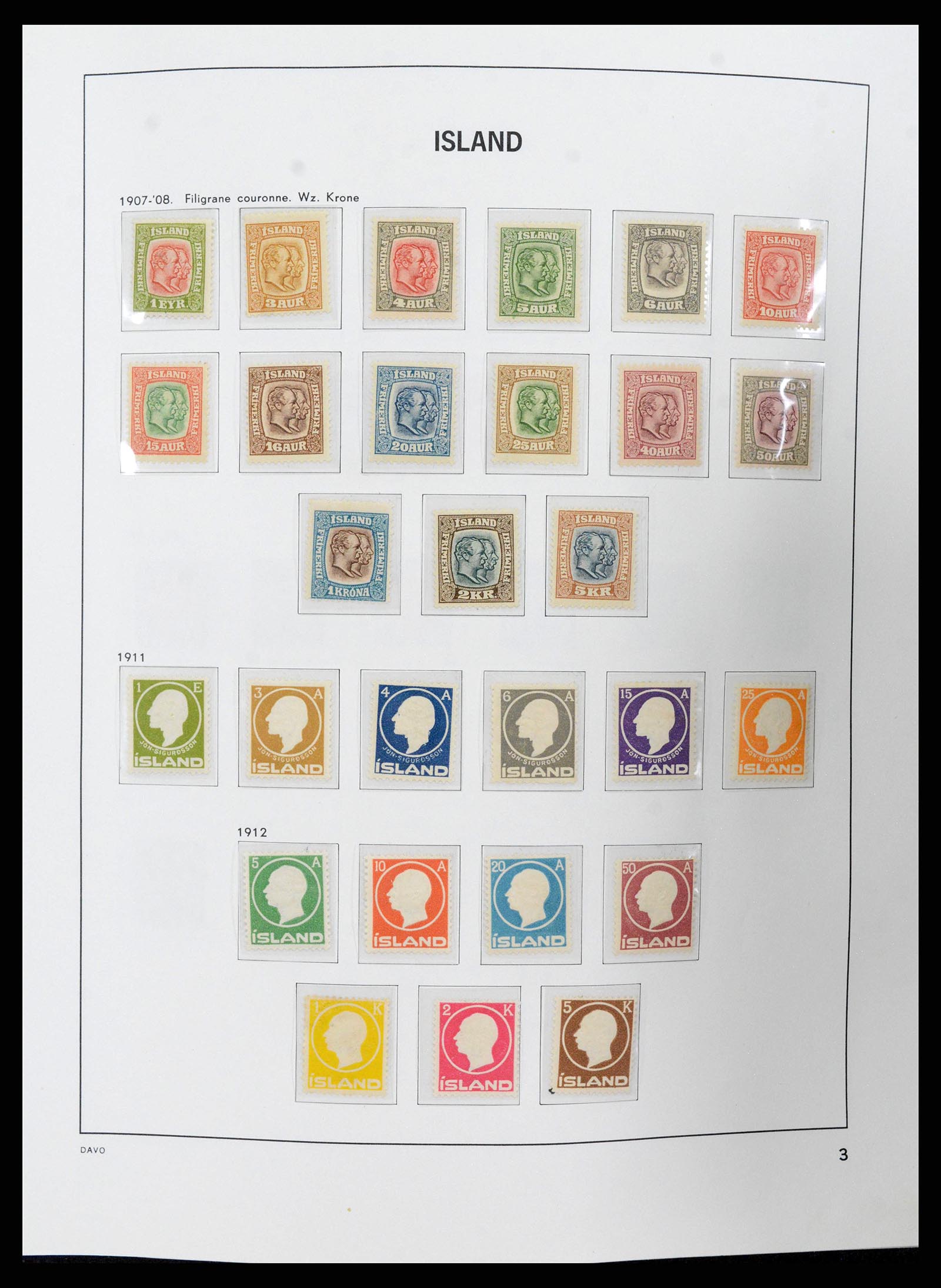 38250 0003 - Stamp collection 38250 Iceland 1873-1995.