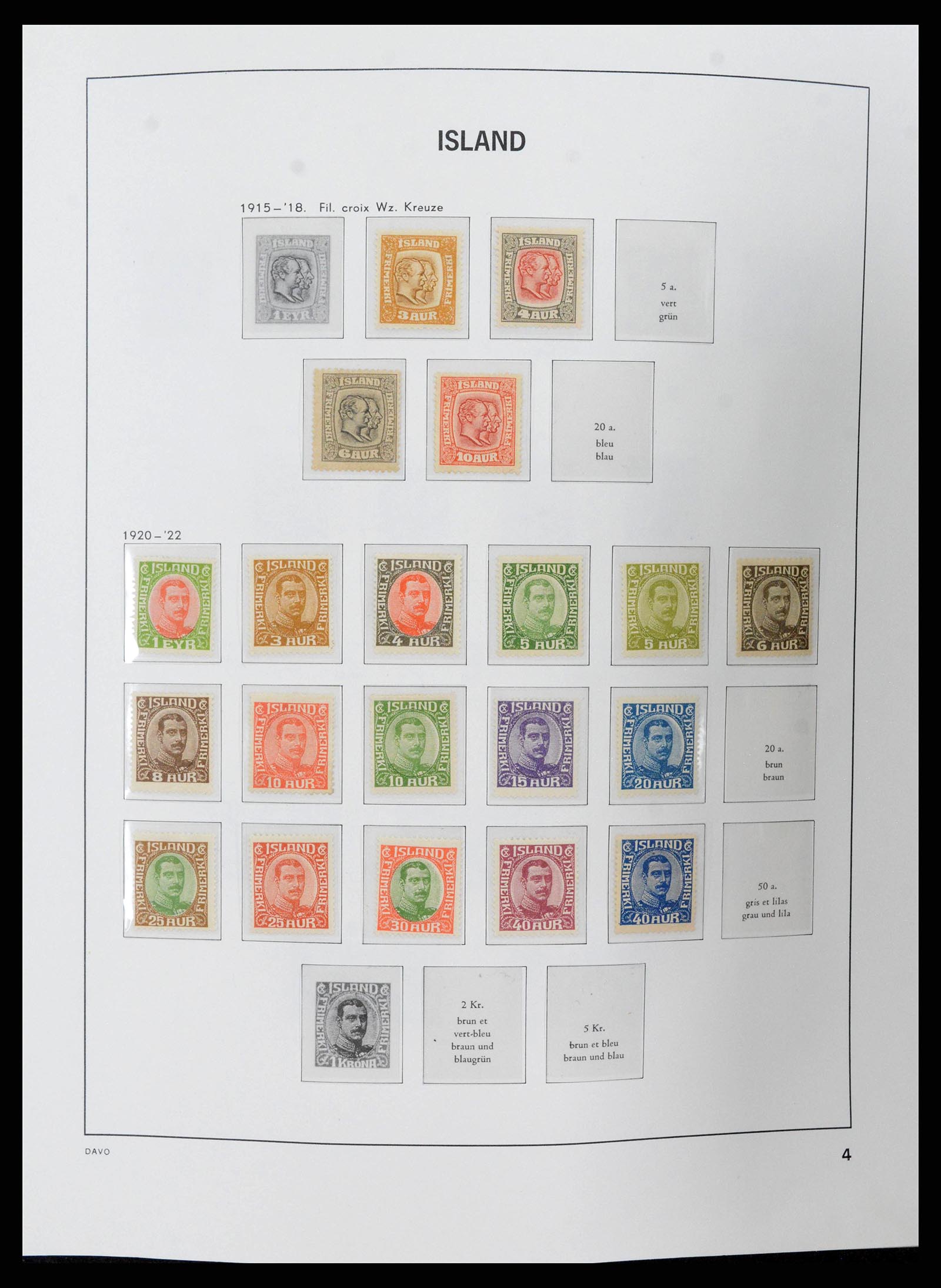38250 0004 - Stamp collection 38250 Iceland 1873-1995.