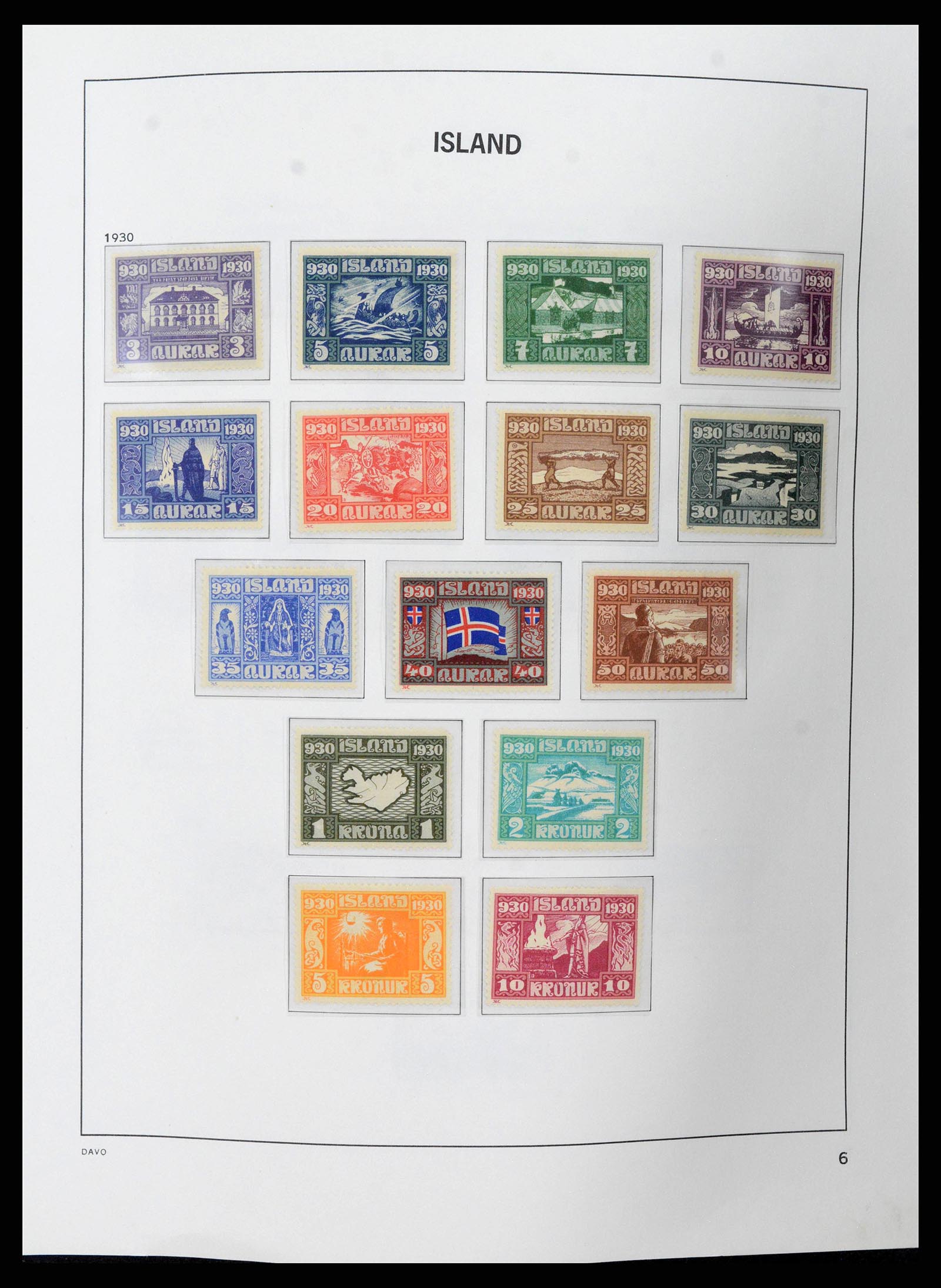 38250 0006 - Stamp collection 38250 Iceland 1873-1995.