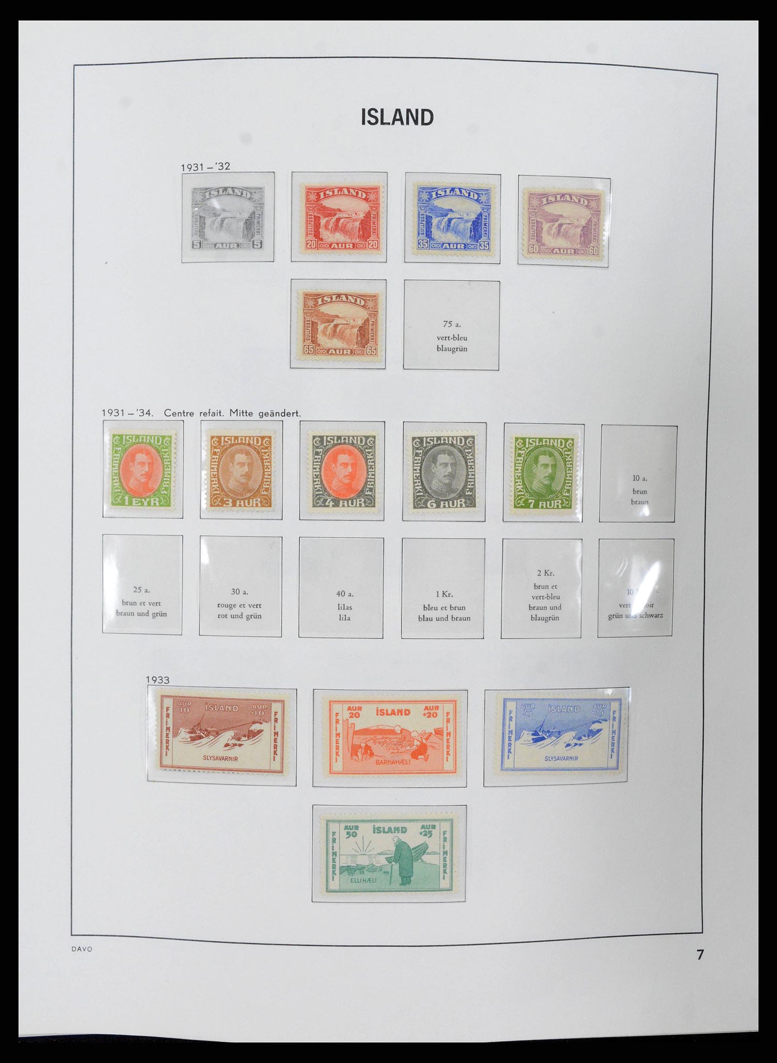 38250 0007 - Stamp collection 38250 Iceland 1873-1995.