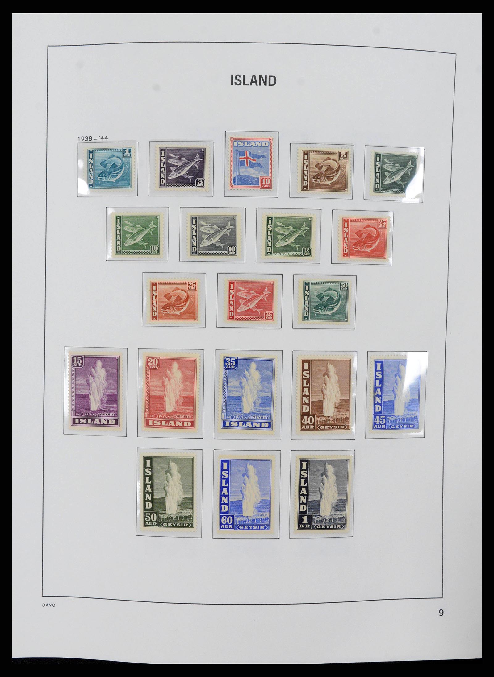 38250 0009 - Stamp collection 38250 Iceland 1873-1995.