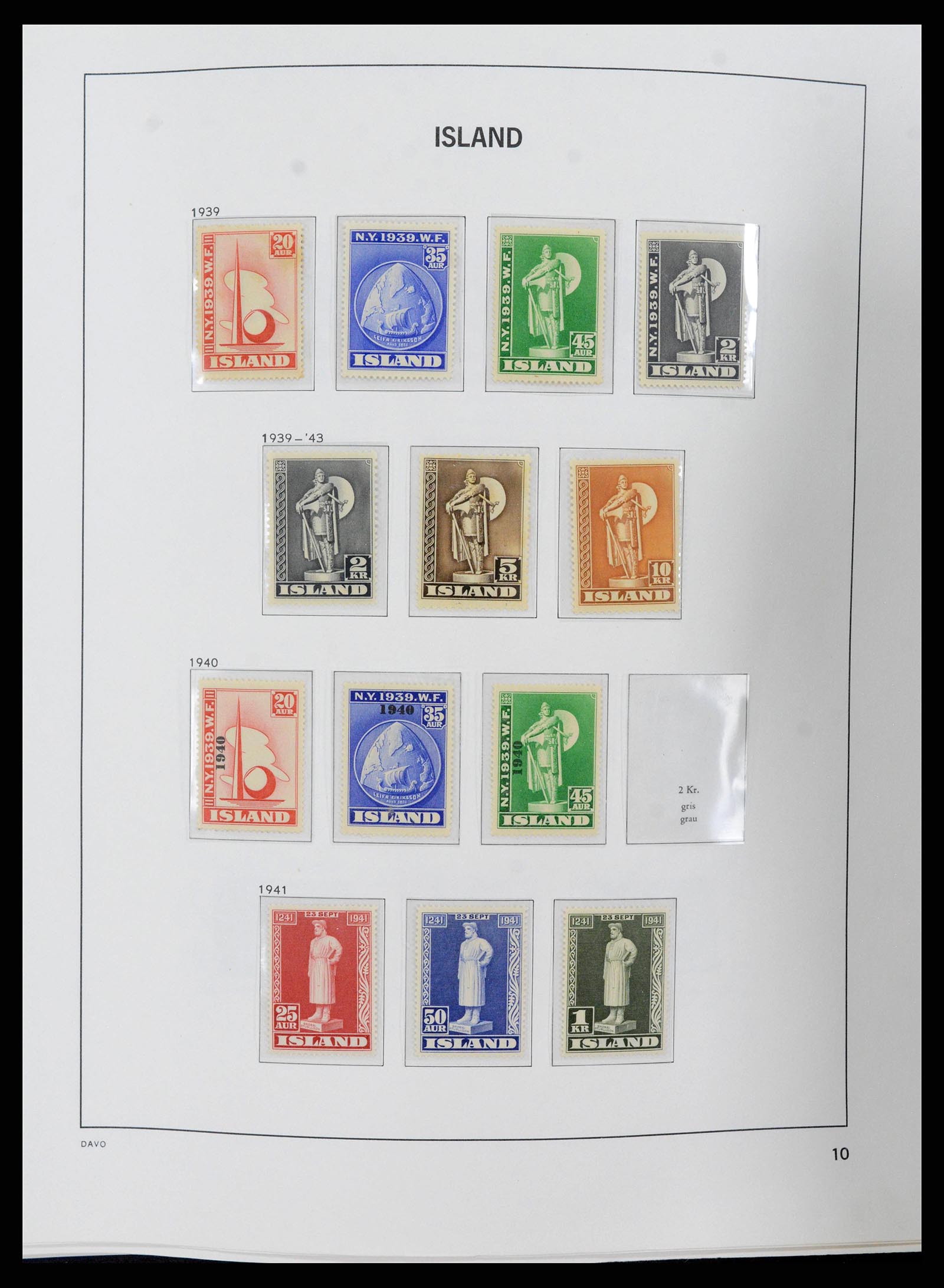 38250 0010 - Stamp collection 38250 Iceland 1873-1995.