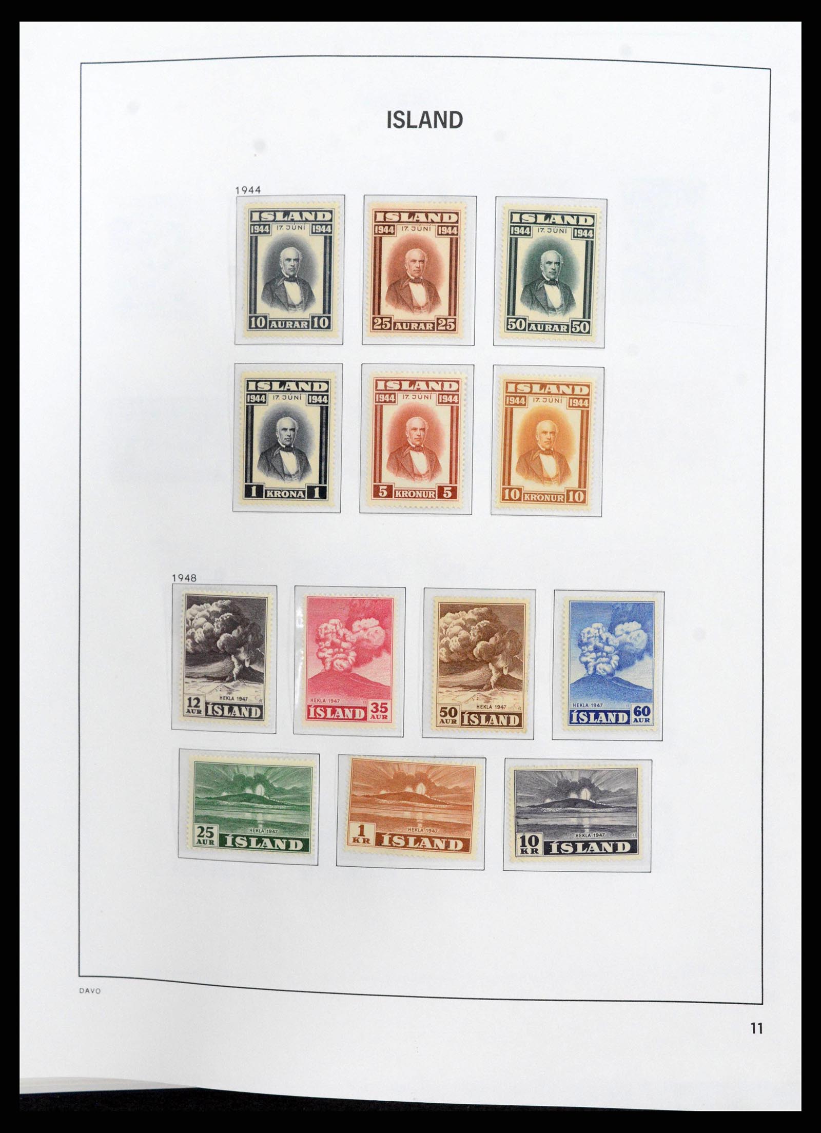 38250 0011 - Stamp collection 38250 Iceland 1873-1995.