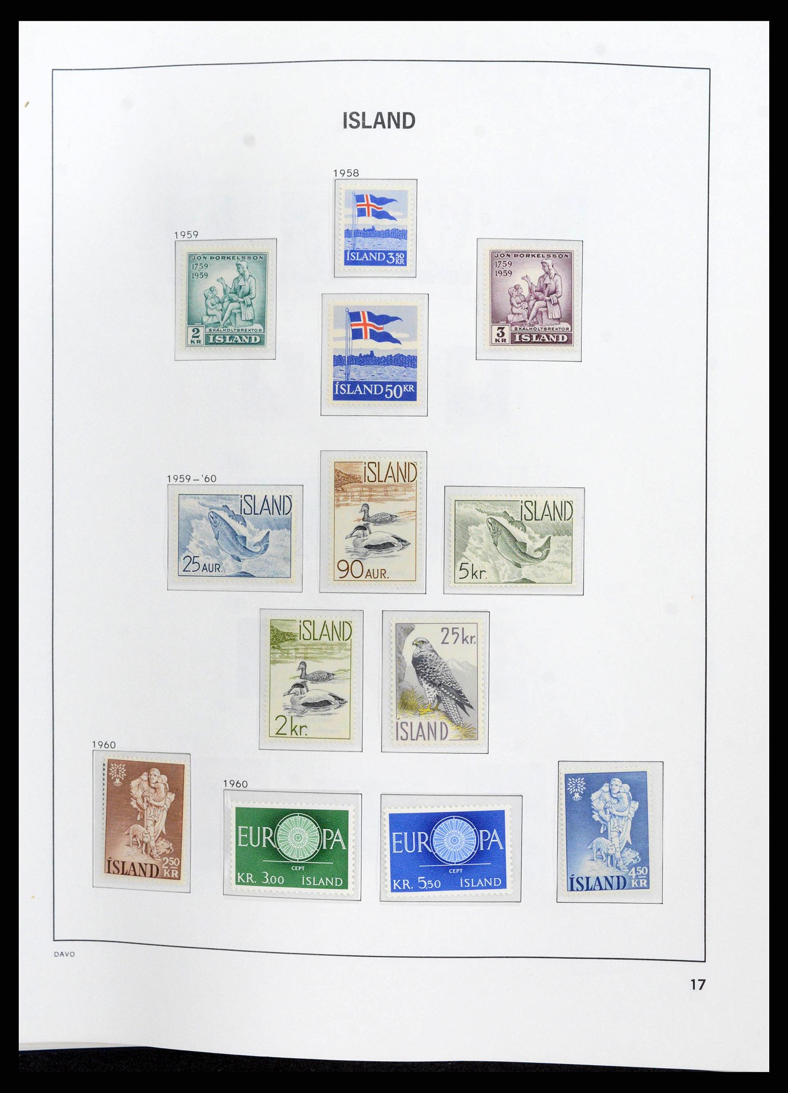 38250 0017 - Stamp collection 38250 Iceland 1873-1995.