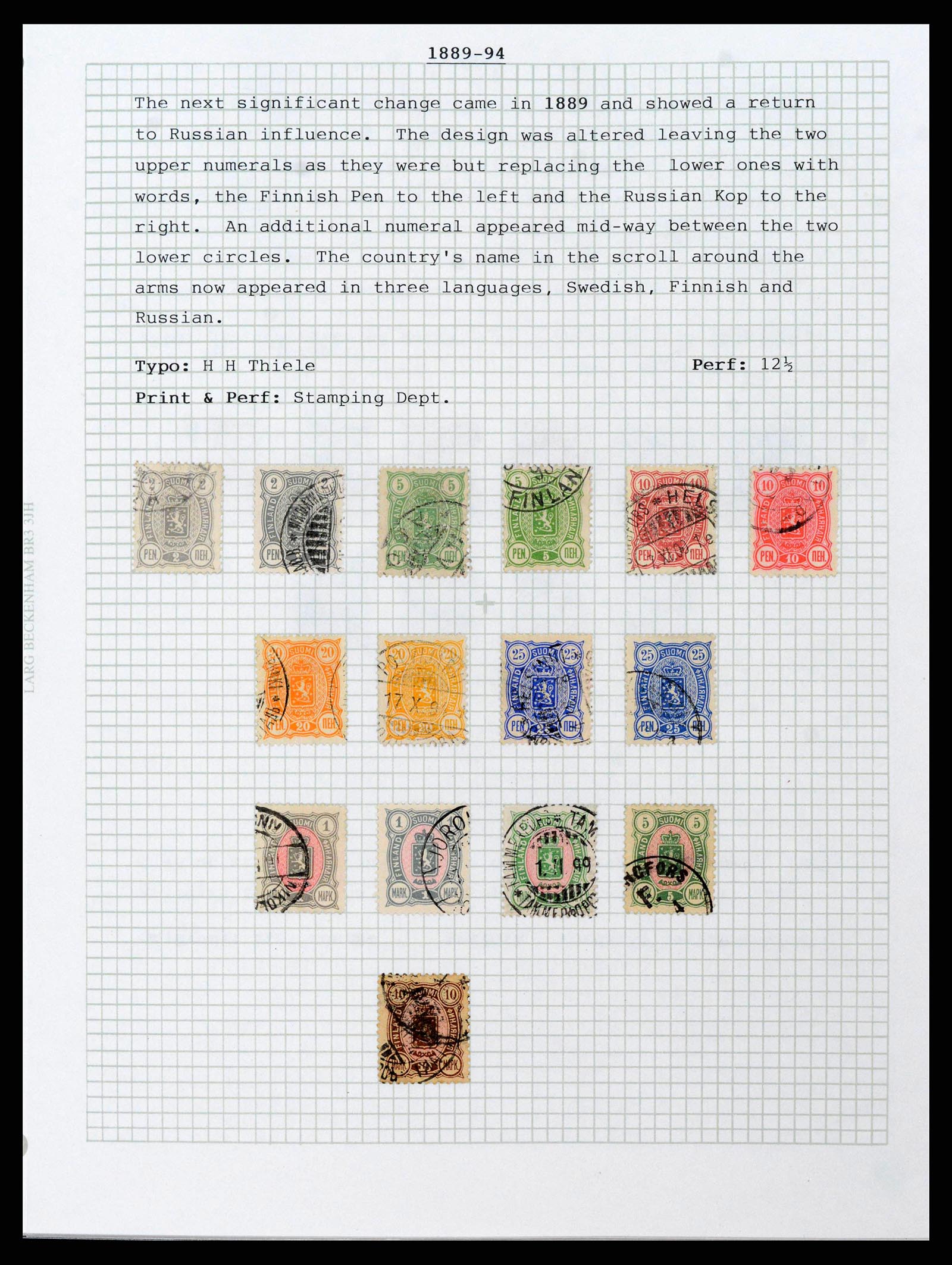 38252 0004 - Postzegelverzameling 38252 Finland 1856-1956.