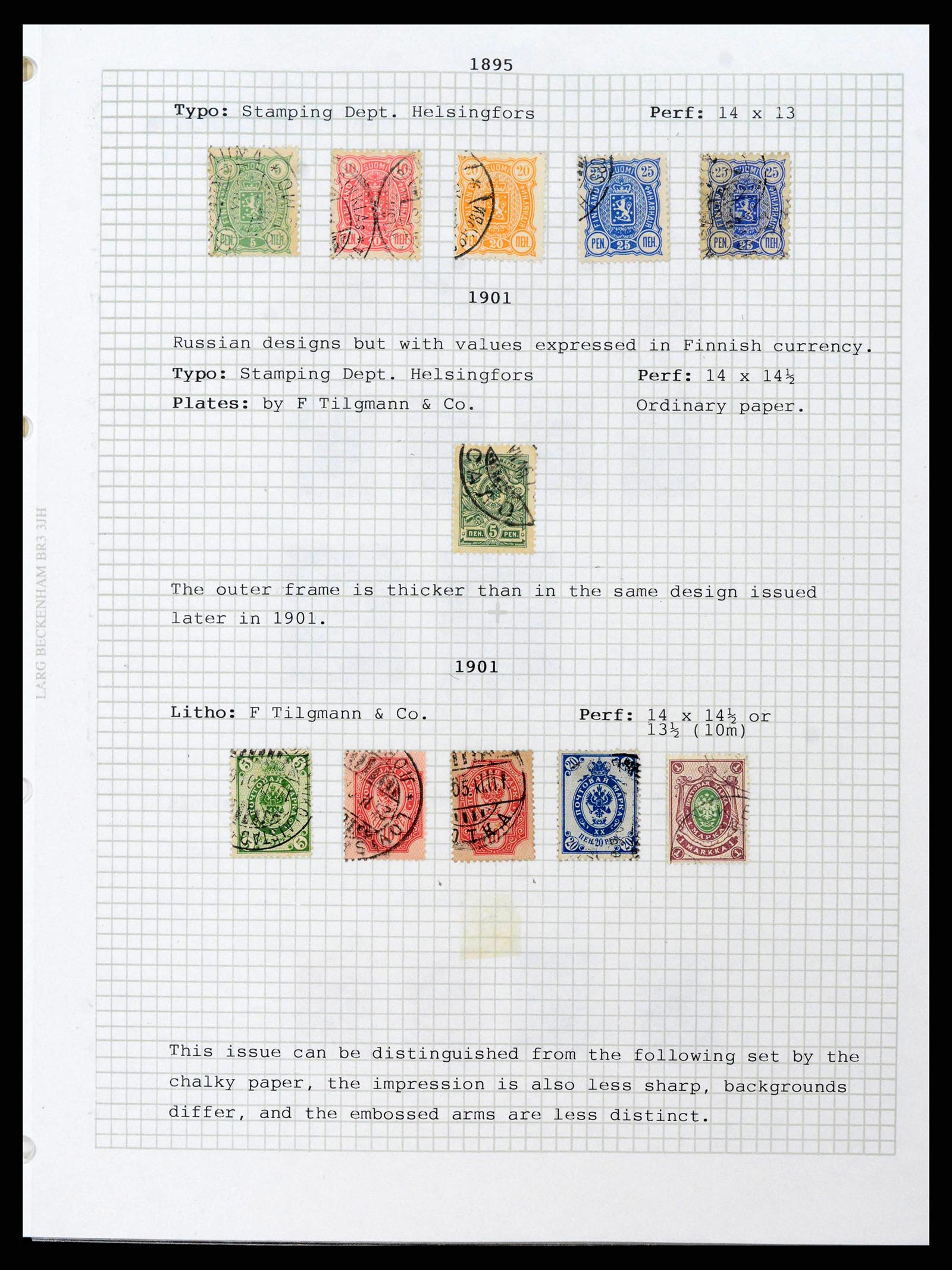38252 0006 - Postzegelverzameling 38252 Finland 1856-1956.