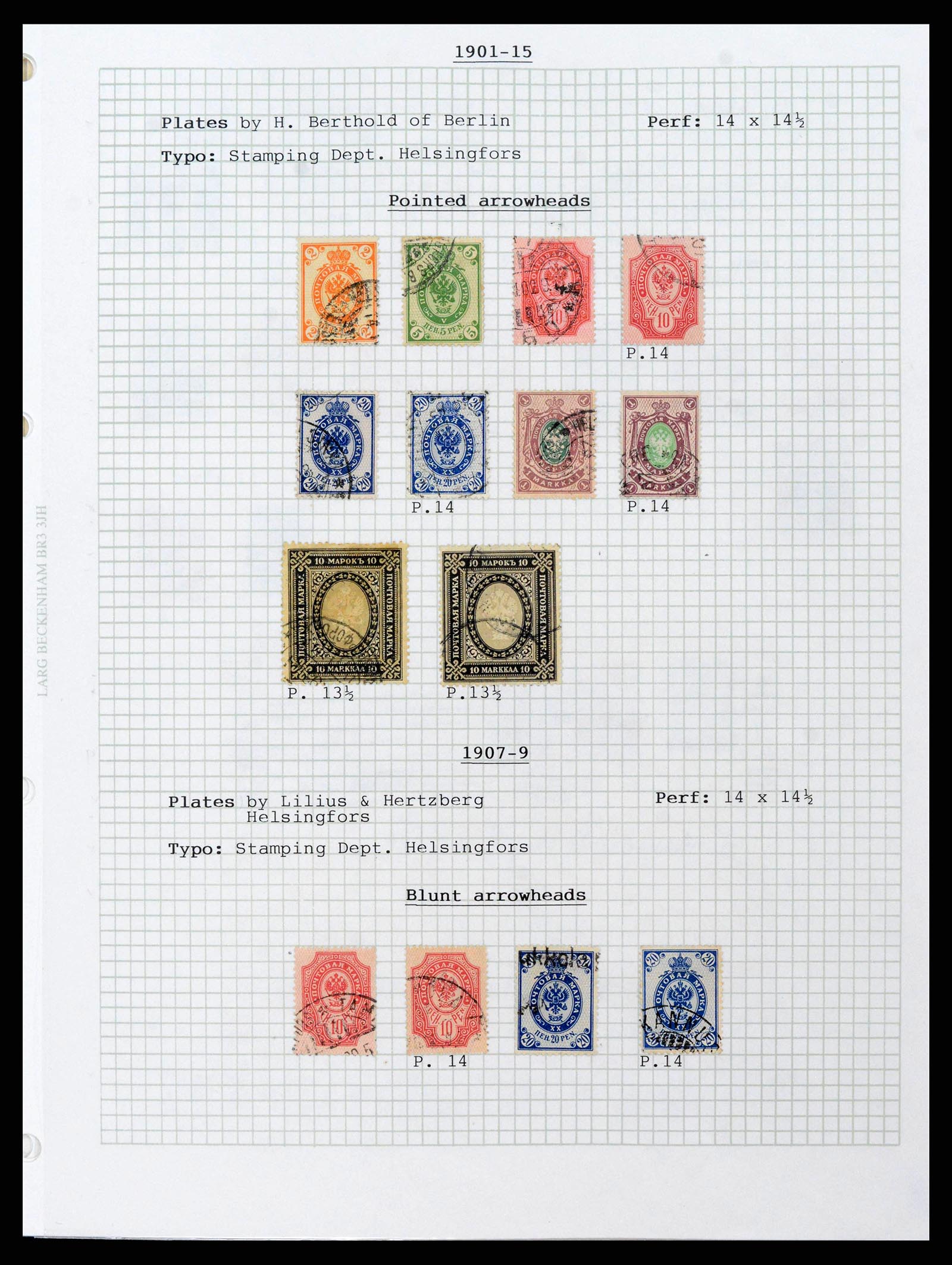 38252 0007 - Postzegelverzameling 38252 Finland 1856-1956.