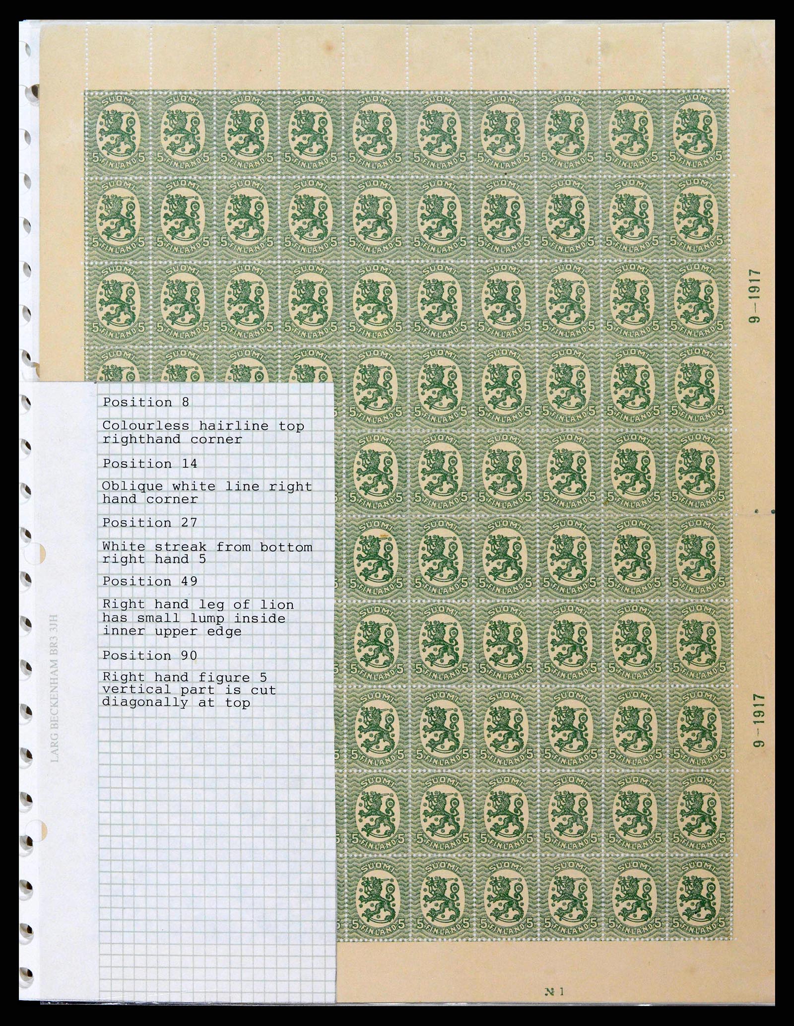 38252 0010 - Postzegelverzameling 38252 Finland 1856-1956.