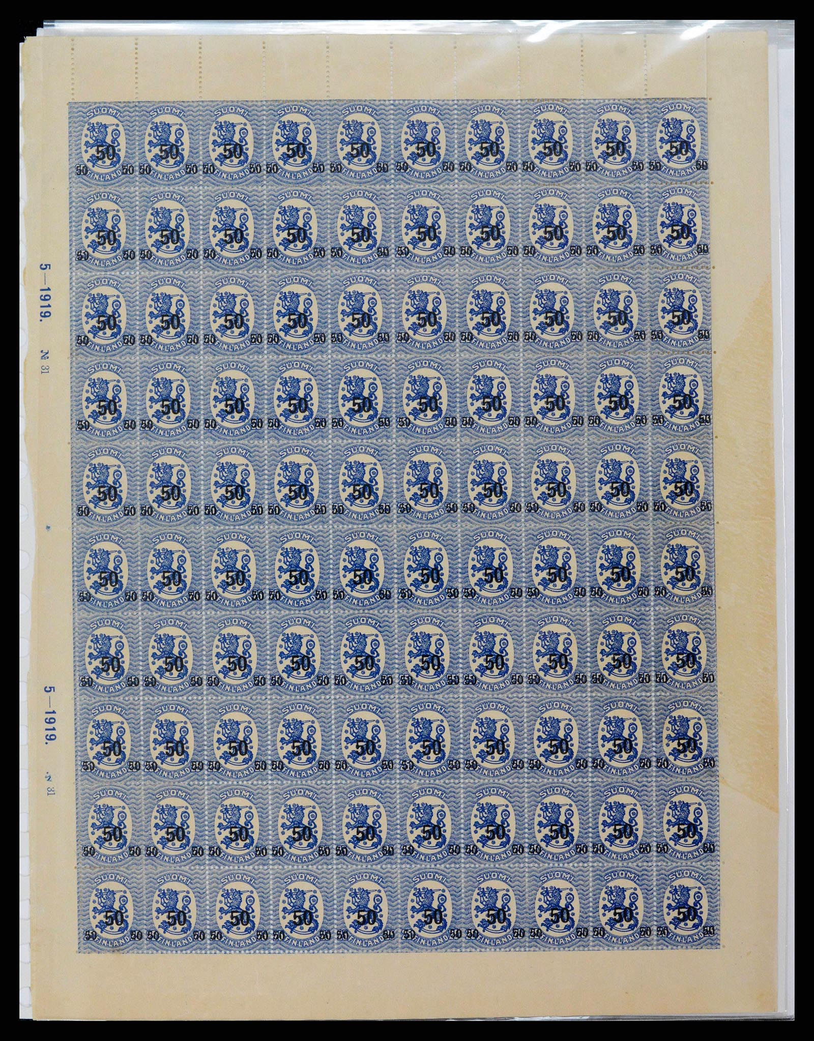 38252 0012 - Postzegelverzameling 38252 Finland 1856-1956.