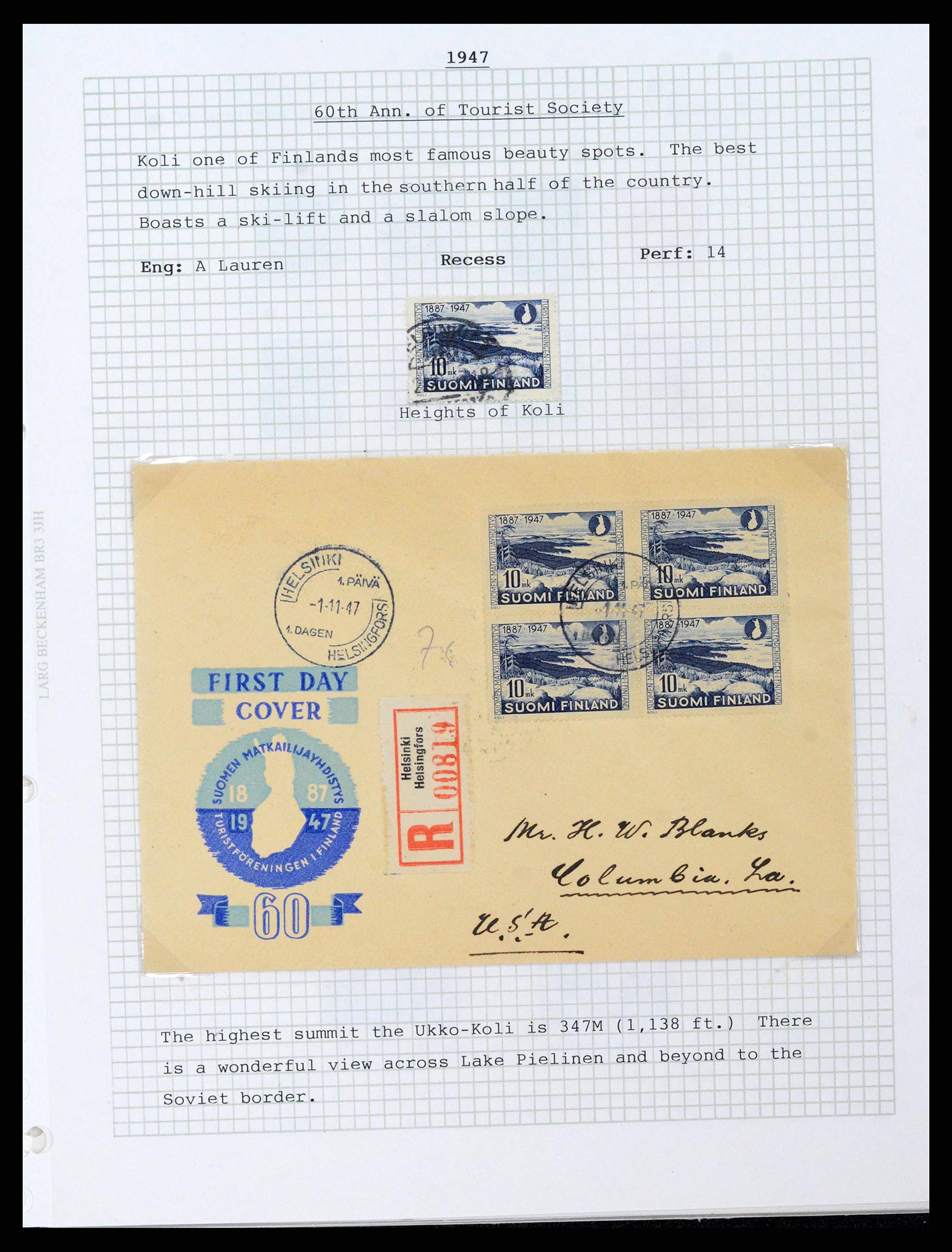 38252 0041 - Postzegelverzameling 38252 Finland 1856-1956.