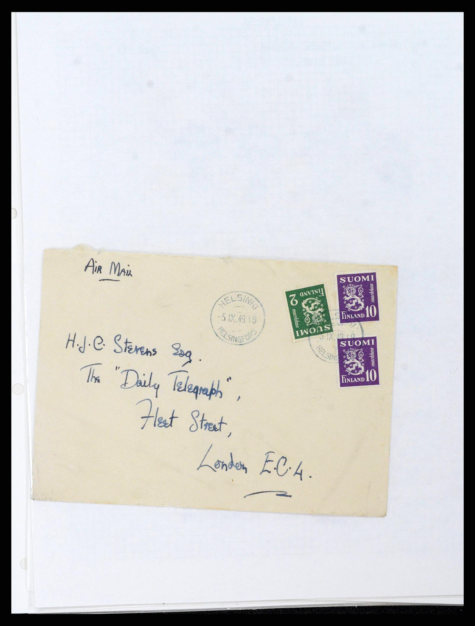 38252 0043 - Postzegelverzameling 38252 Finland 1856-1956.
