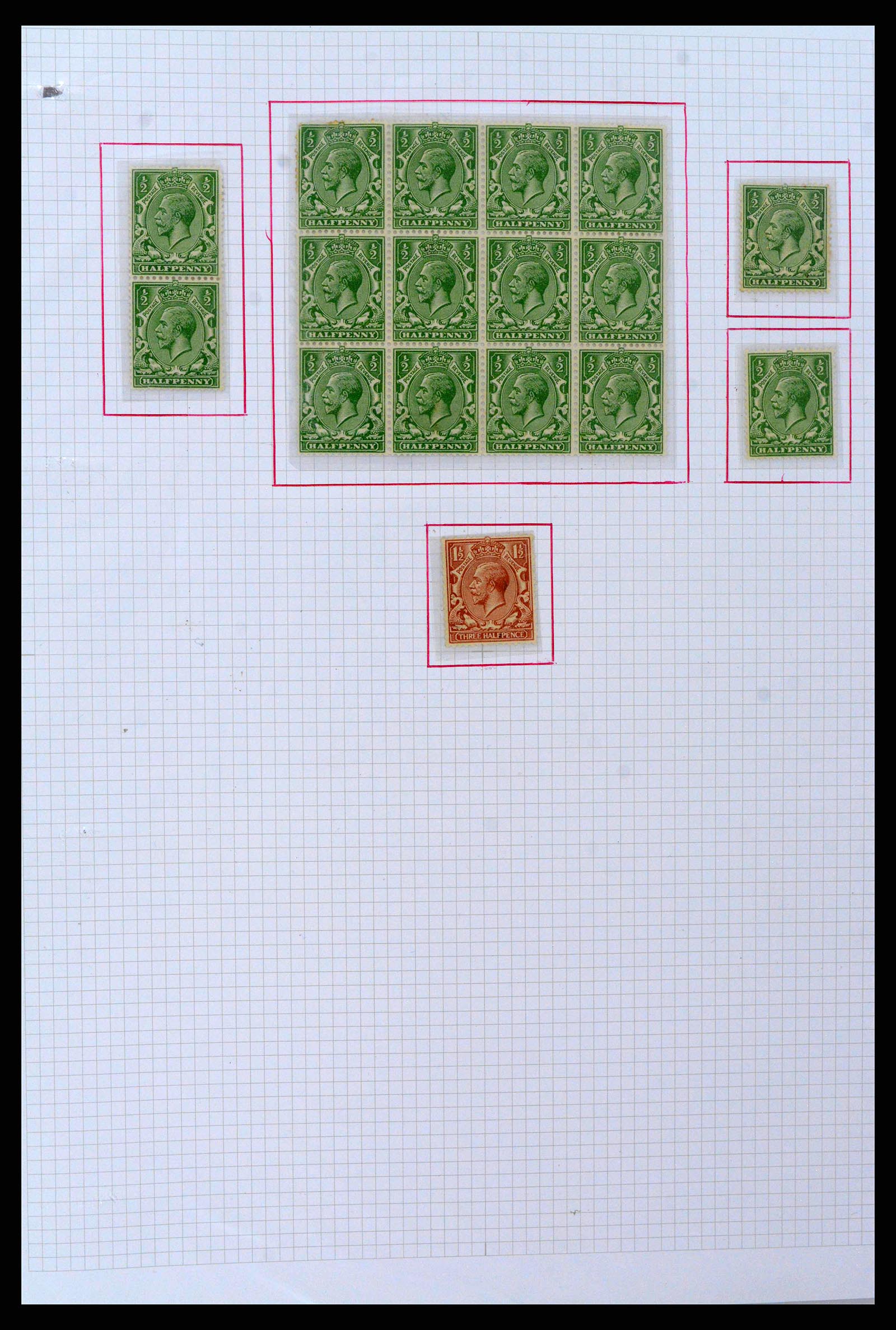 38253 0001 - Postzegelverzameling 38253 Engeland 1912-2002.