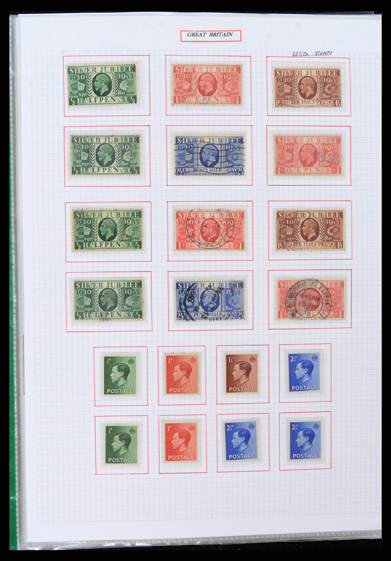 38253 0003 - Postzegelverzameling 38253 Engeland 1912-2002.