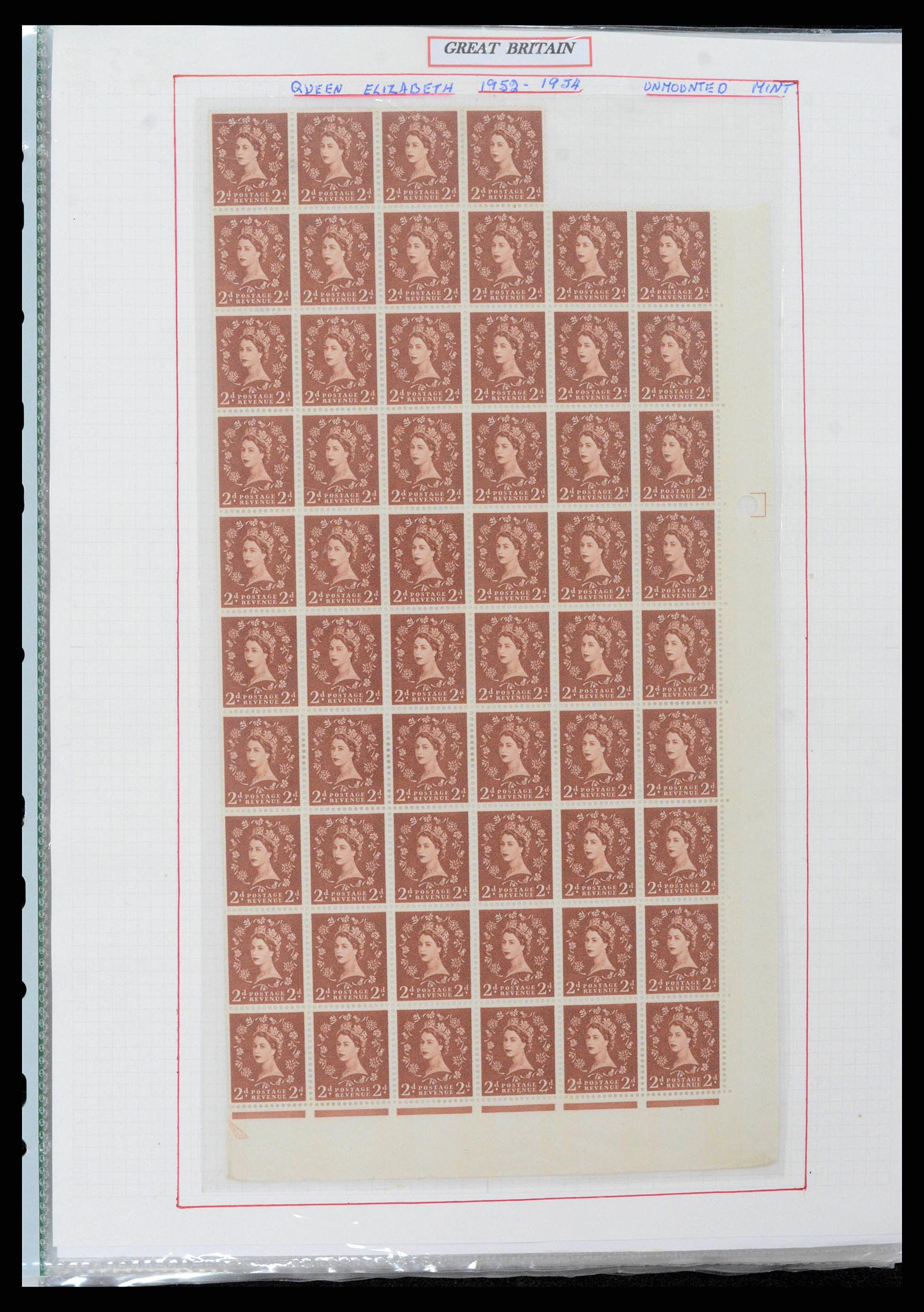 38253 0008 - Postzegelverzameling 38253 Engeland 1912-2002.