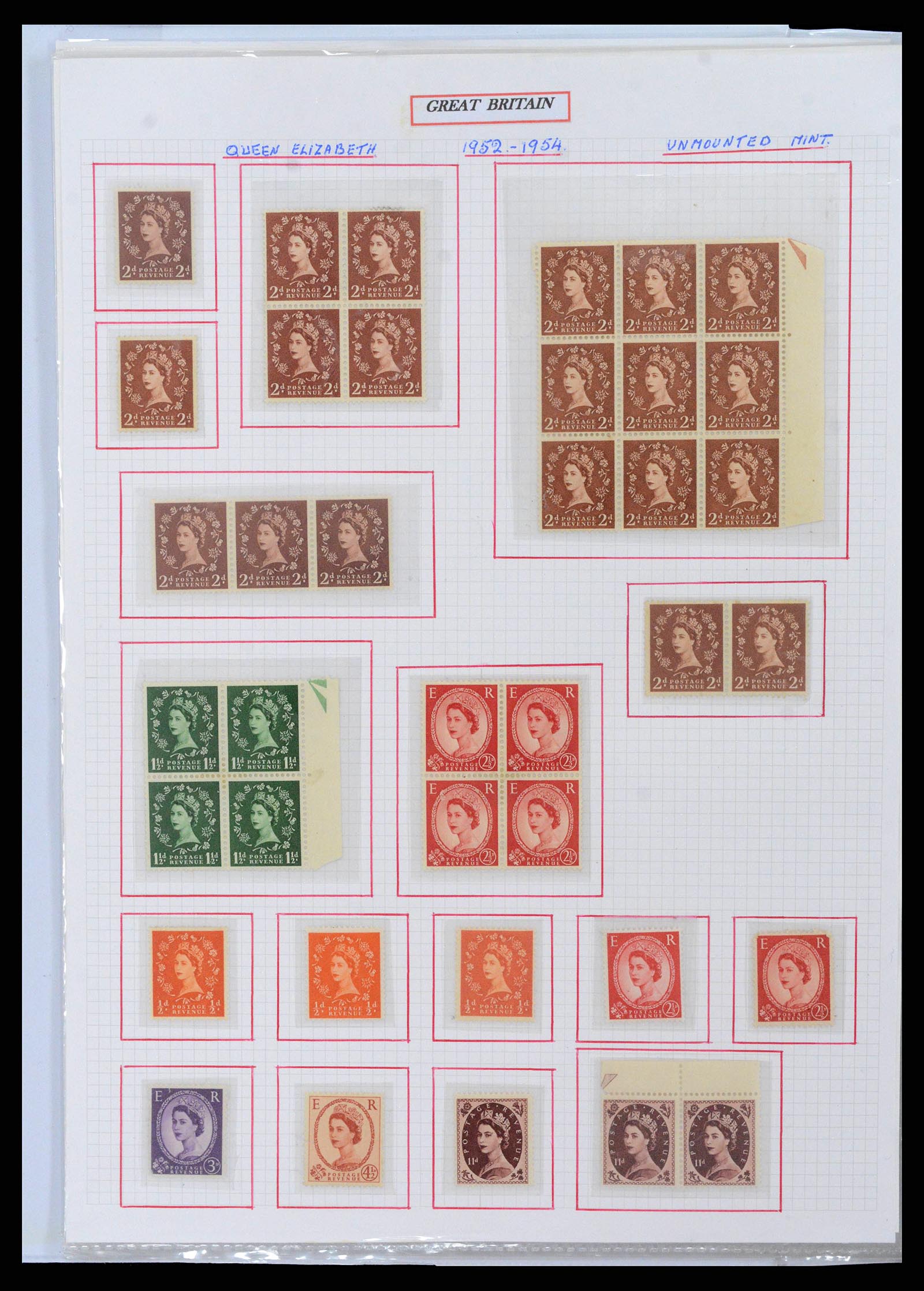 38253 0009 - Stamp collection 38253 Great Britain 1912-2002.