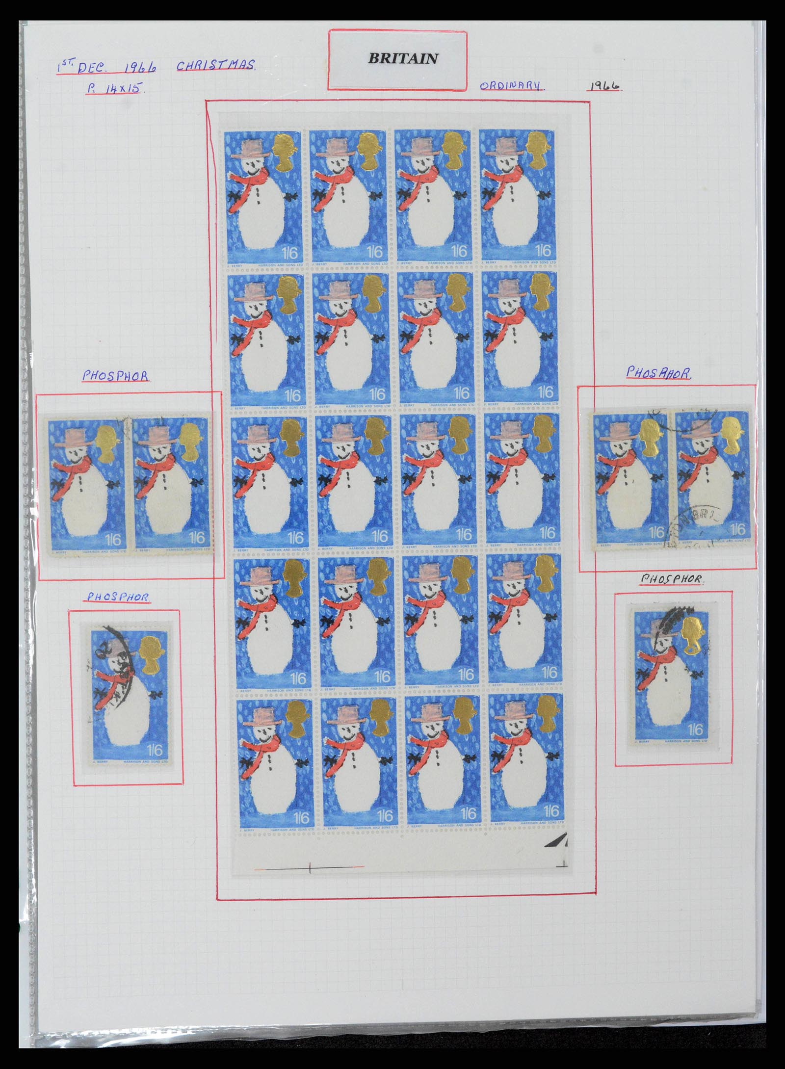 38253 0019 - Postzegelverzameling 38253 Engeland 1912-2002.
