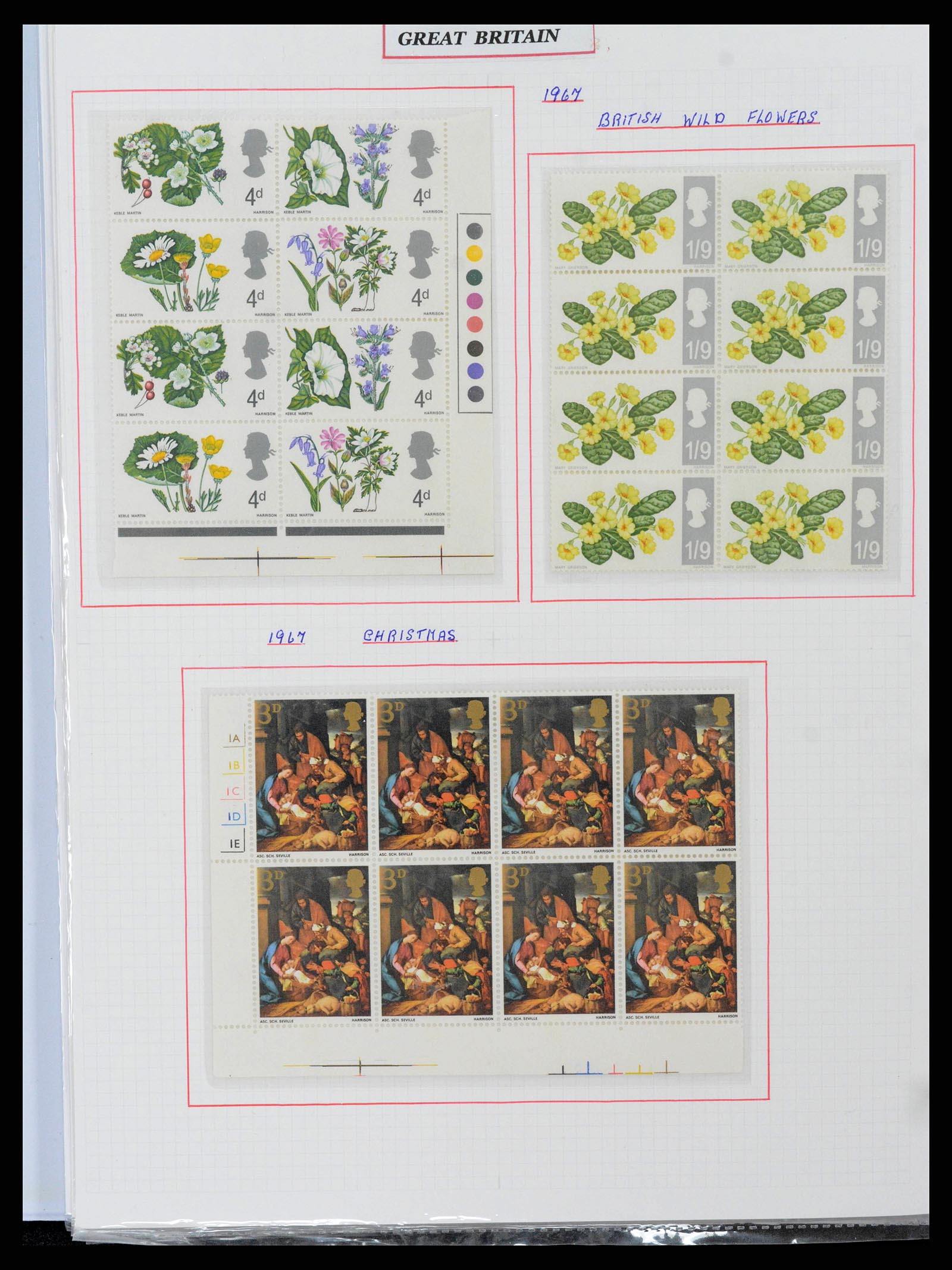 38253 0020 - Postzegelverzameling 38253 Engeland 1912-2002.