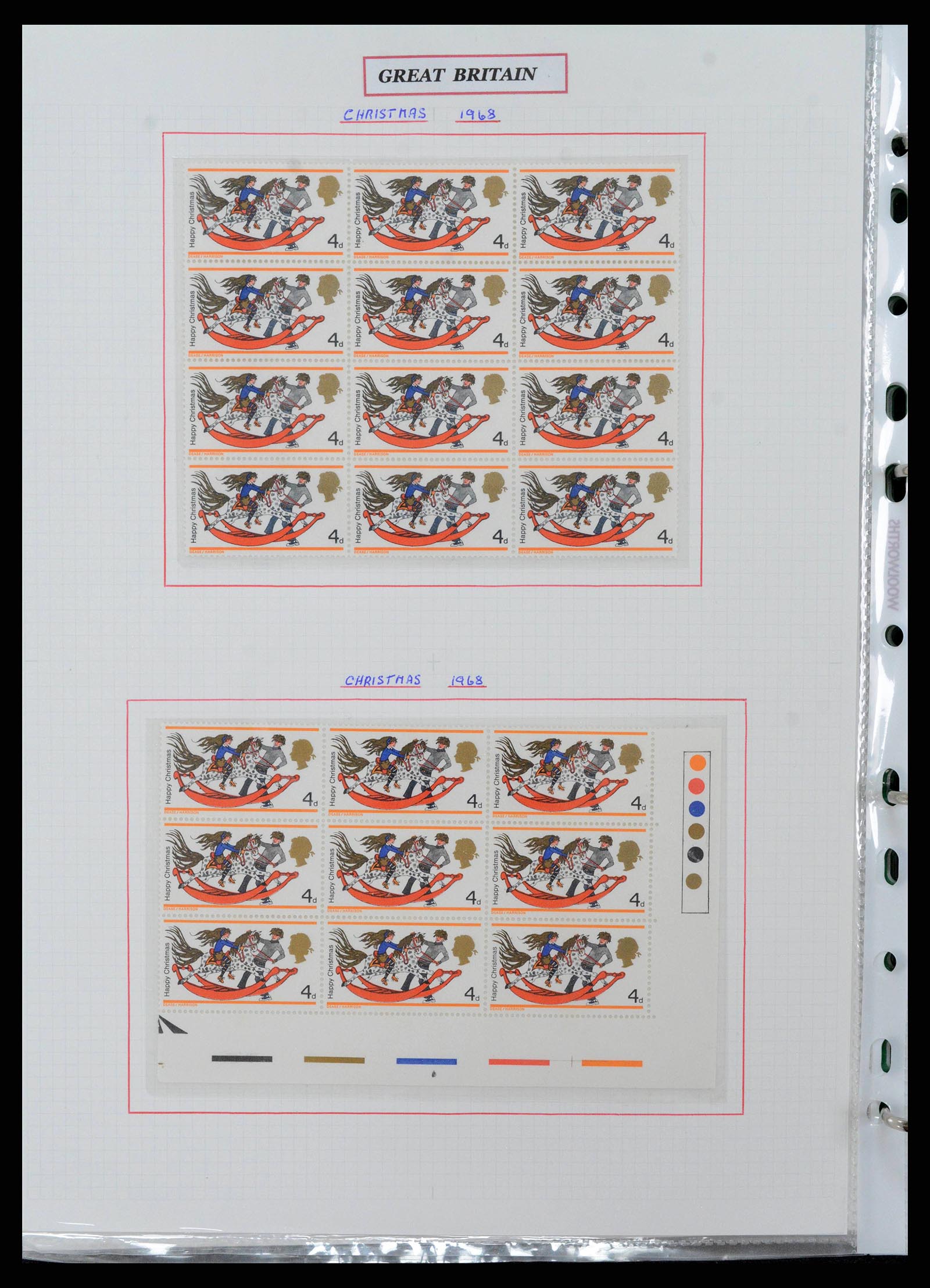 38253 0024 - Postzegelverzameling 38253 Engeland 1912-2002.