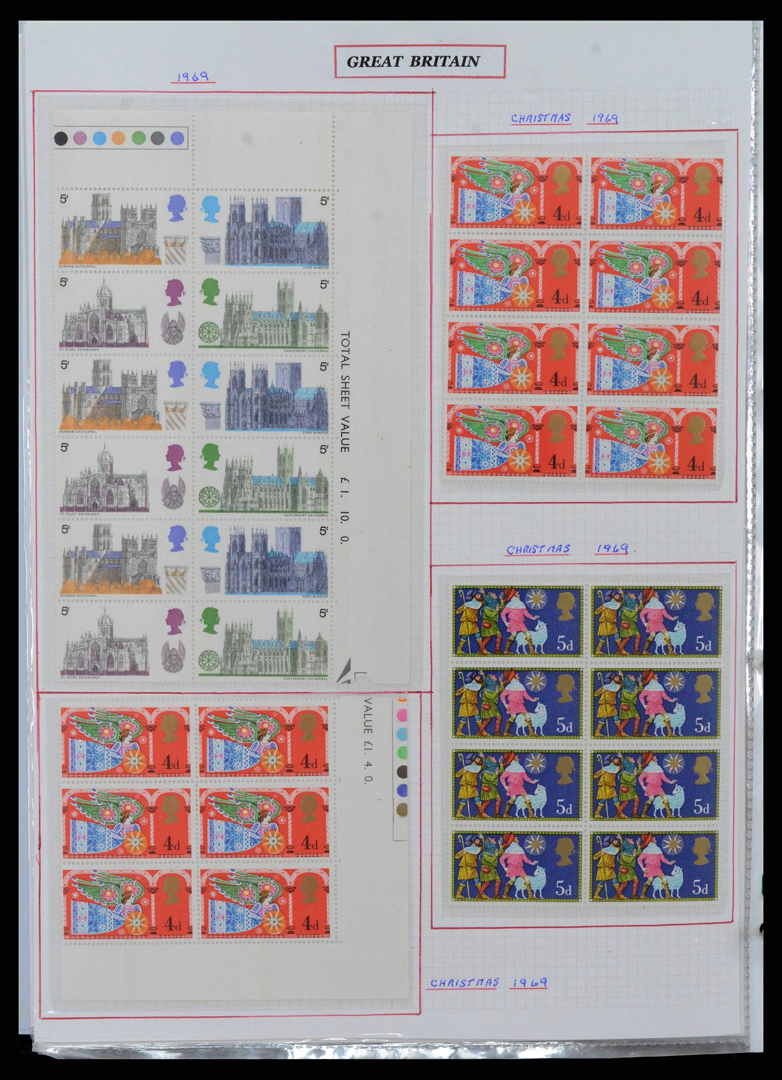 38253 0026 - Postzegelverzameling 38253 Engeland 1912-2002.